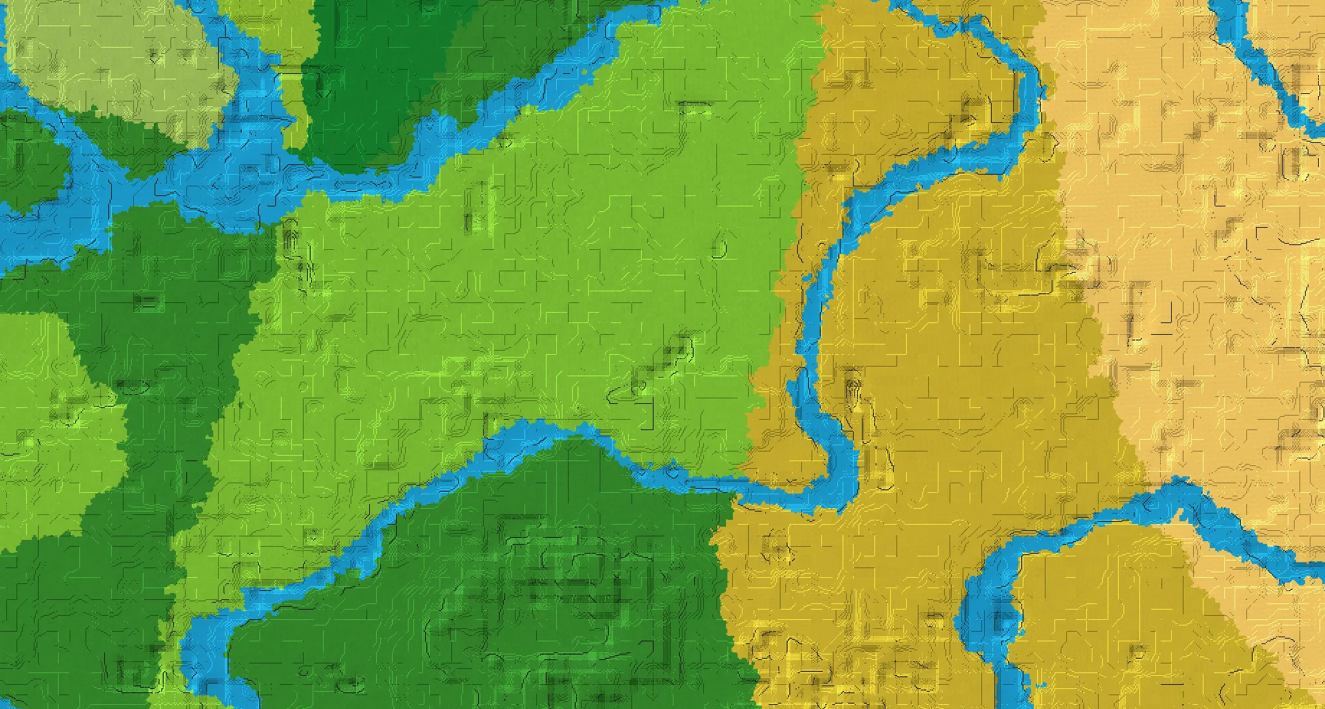 Seed map — 3 Villages near a Plains Start