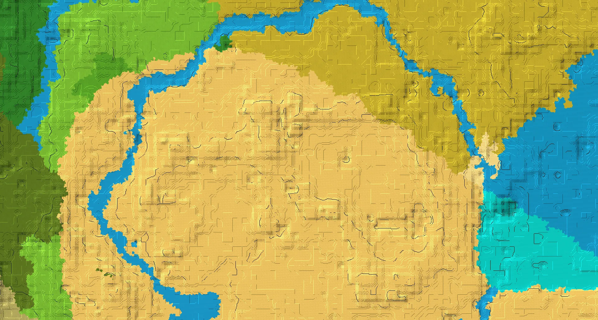 Seed map — Desert Temple Northwest of a Desert Start at -240, -272