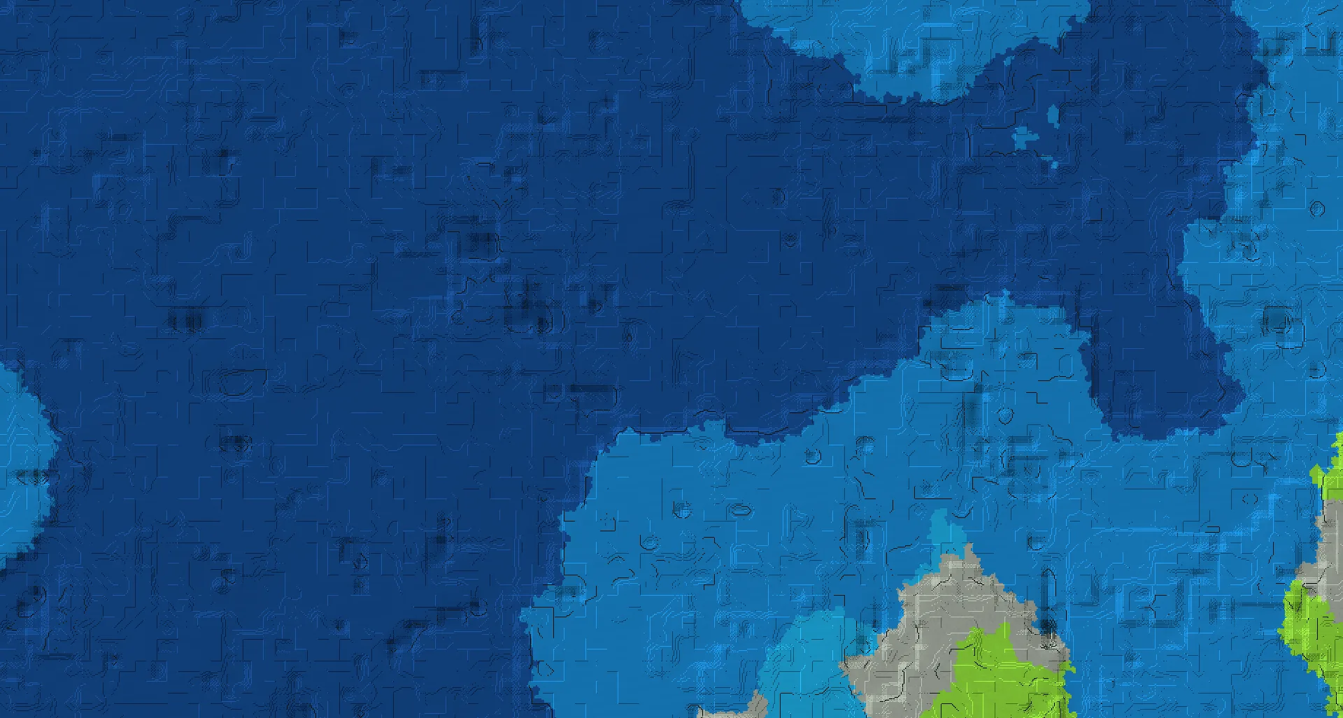 Seed map — Ocean Monument North of a Plains Start