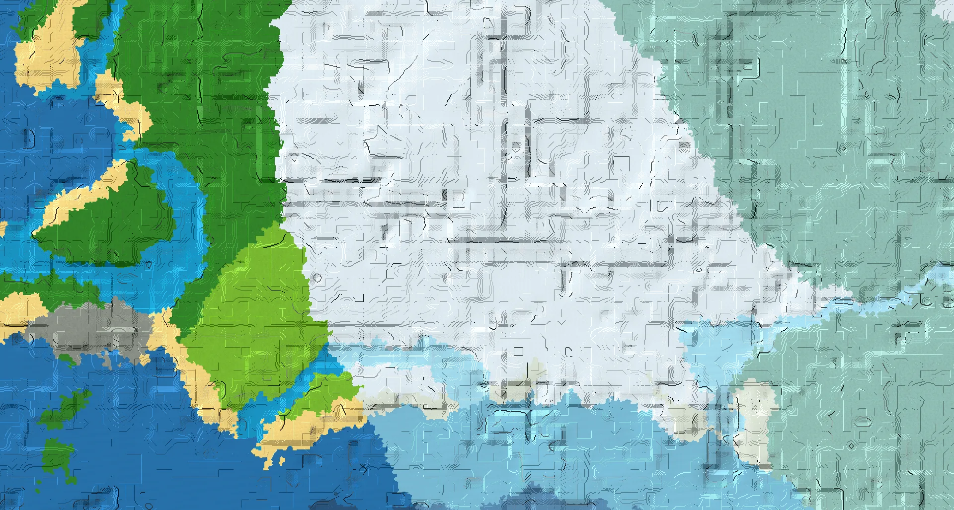 Seed map — Igloo East of a Plains Start