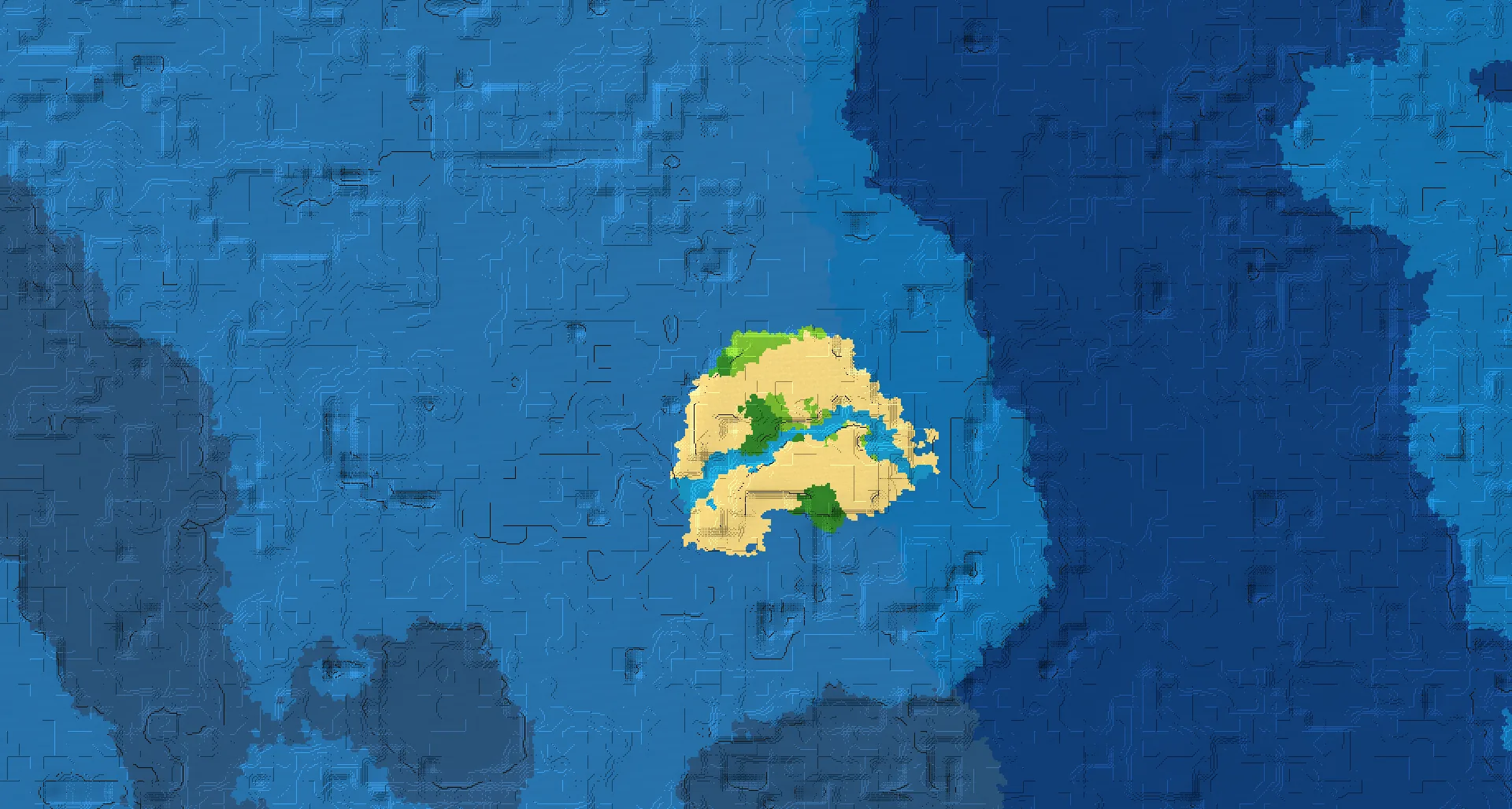 Seed map — Abandoned village island