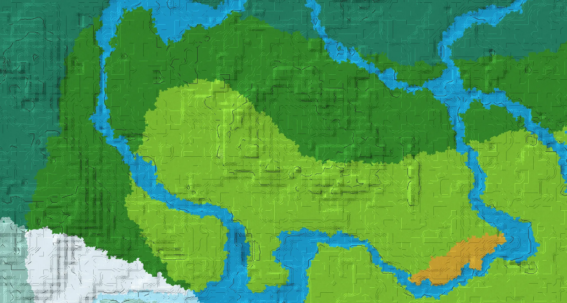Seed map — Ruined Portal South of a Forest Start