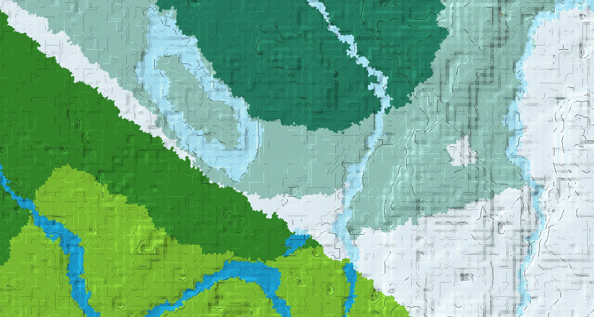 Seed map — Snowy Taiga Start with Ruined Portal with Village