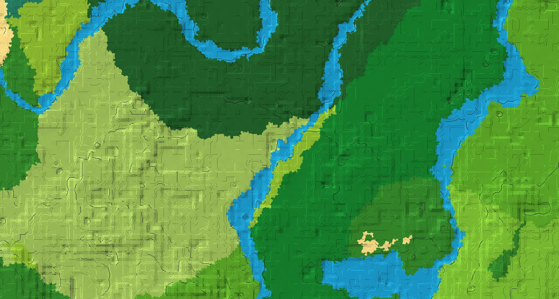 Seed map — River Northwest of a Birch Forest Start