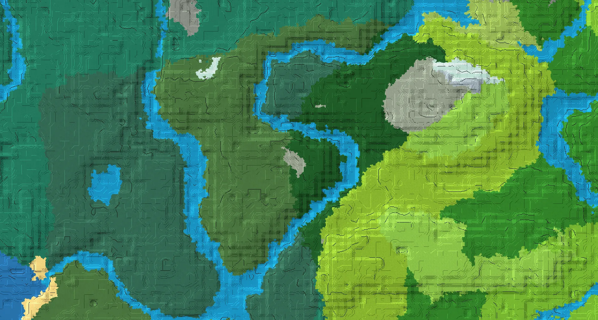 Seed map — Pale Garden Northwest of a Birch Forest Start with Ruined Portal