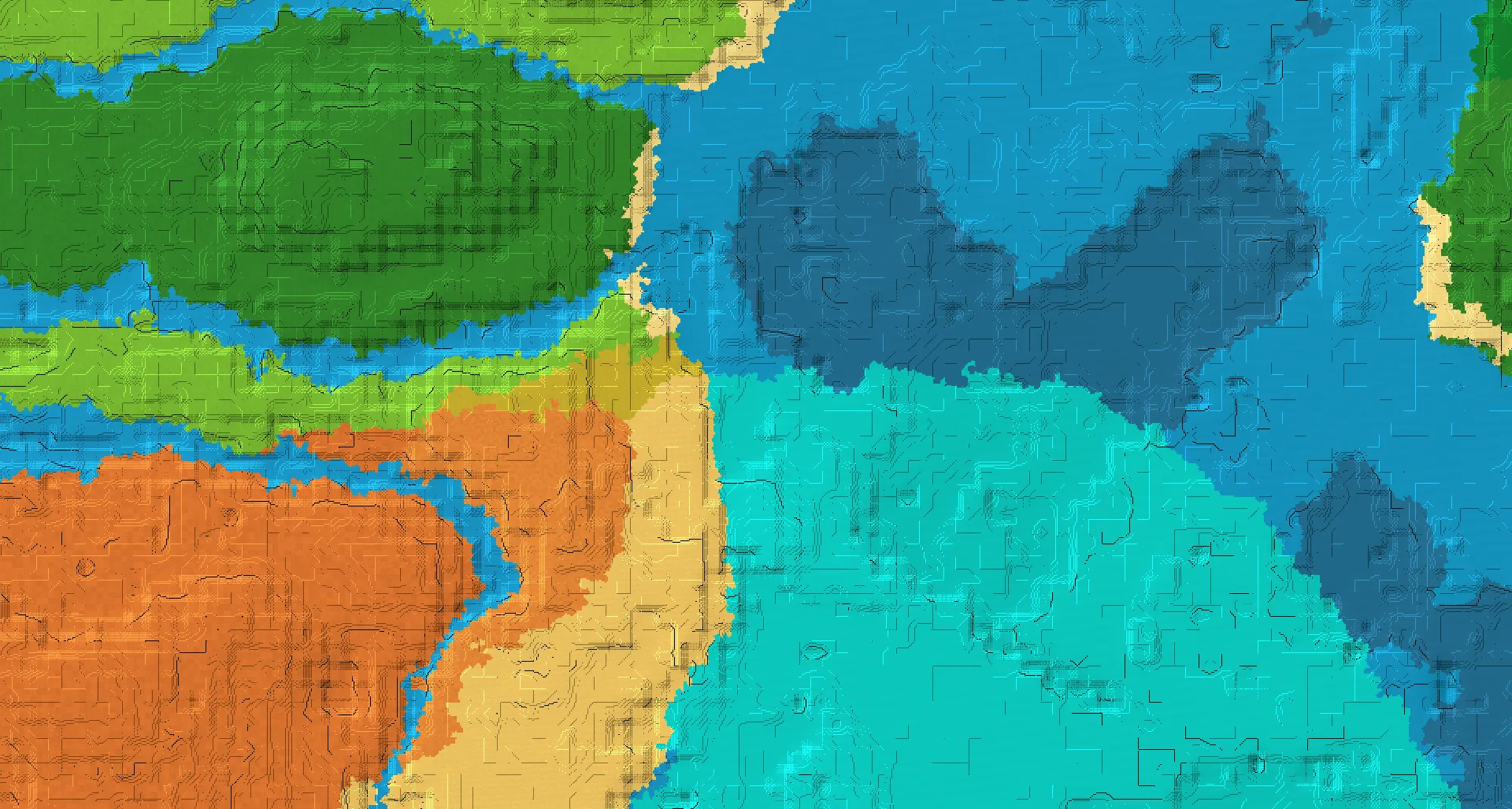 Seed map — Warm Ocean East of a Plains Start