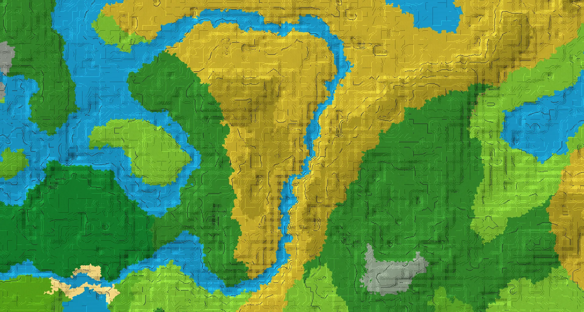 Seed map — Village North of a Savanna Start