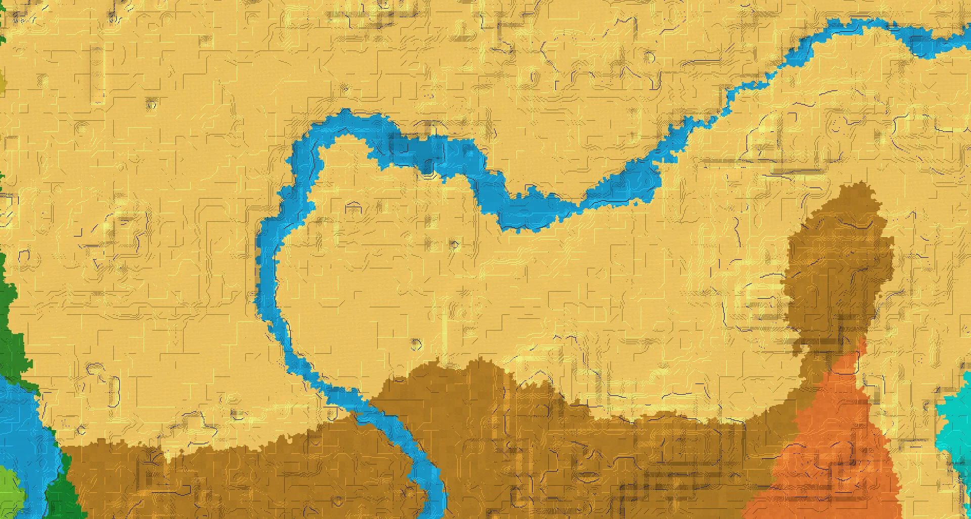 Seed map — Desert Start with Desert Temple with Ruined Portal