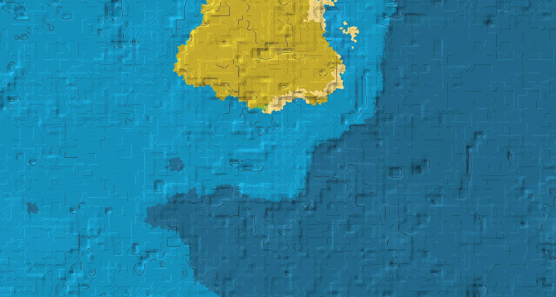 Seed map — Savanna Ocean Start with a Shipwreck
