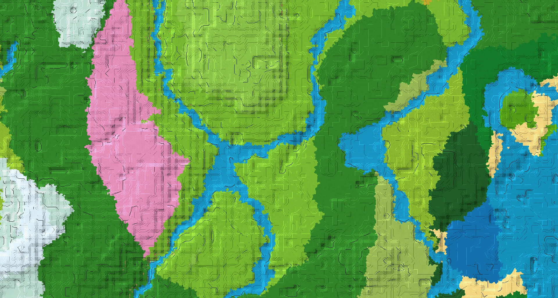 Seed map — 2 Villages near a Plains Start