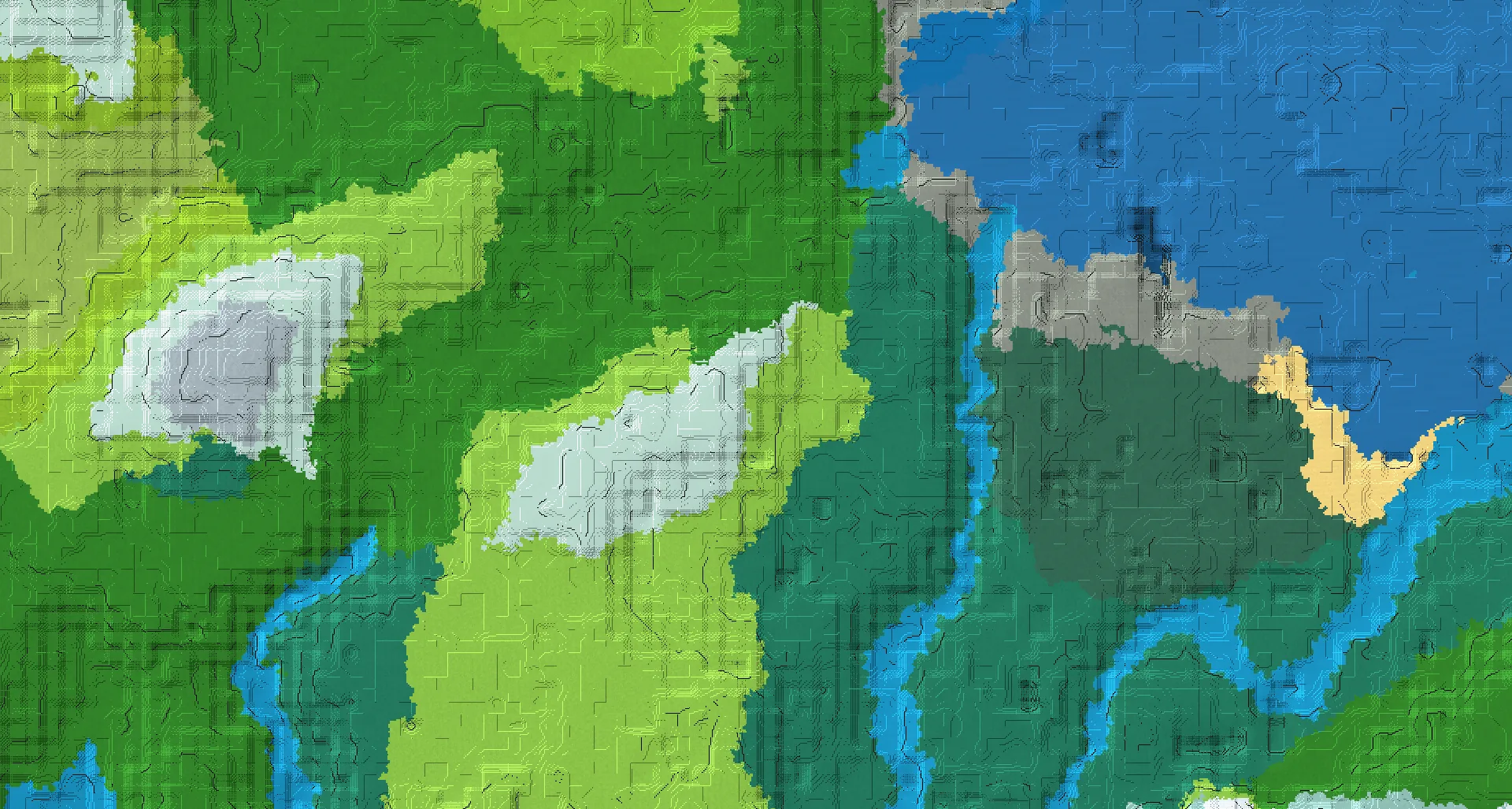 Seed map — Deep Dark Southwest of a Meadow Start