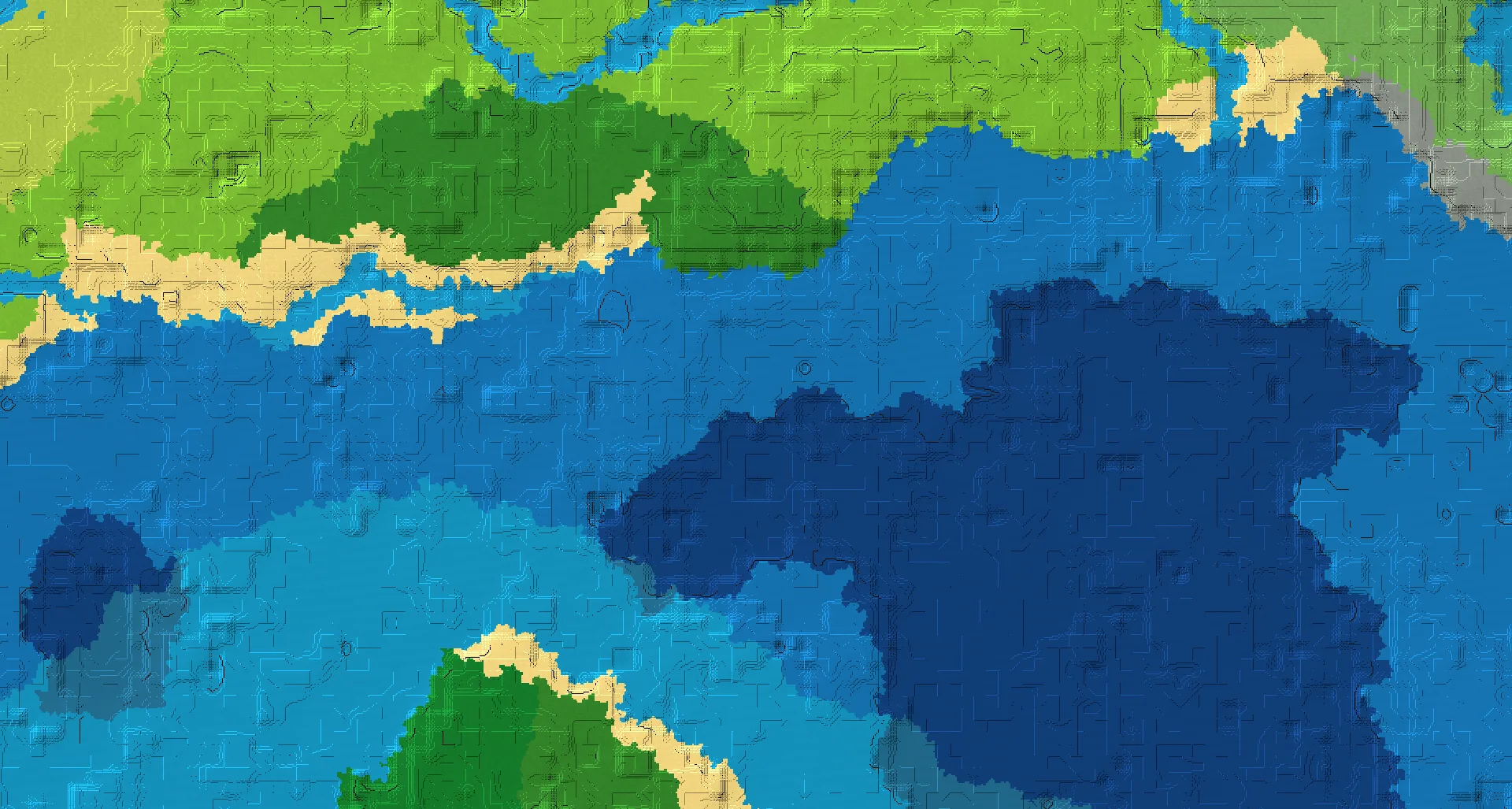 Seed map — Ocean Monument Northeast of a Jungle Start