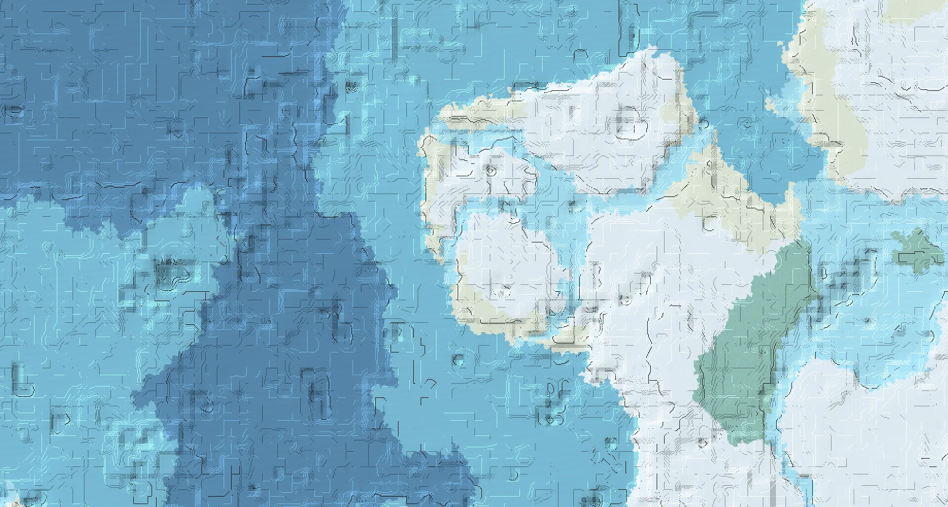 Seed map — Snowy Plains Start with Village with Ruined Portal