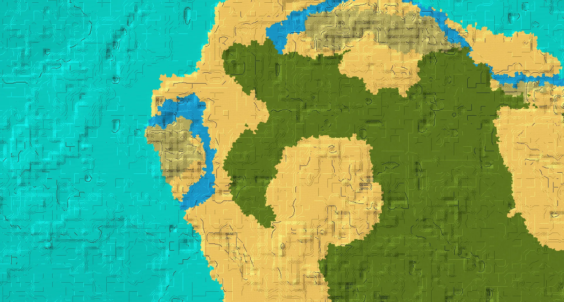 Seed map — Desert Temple Northeast of a Mangrove Swamp Start
