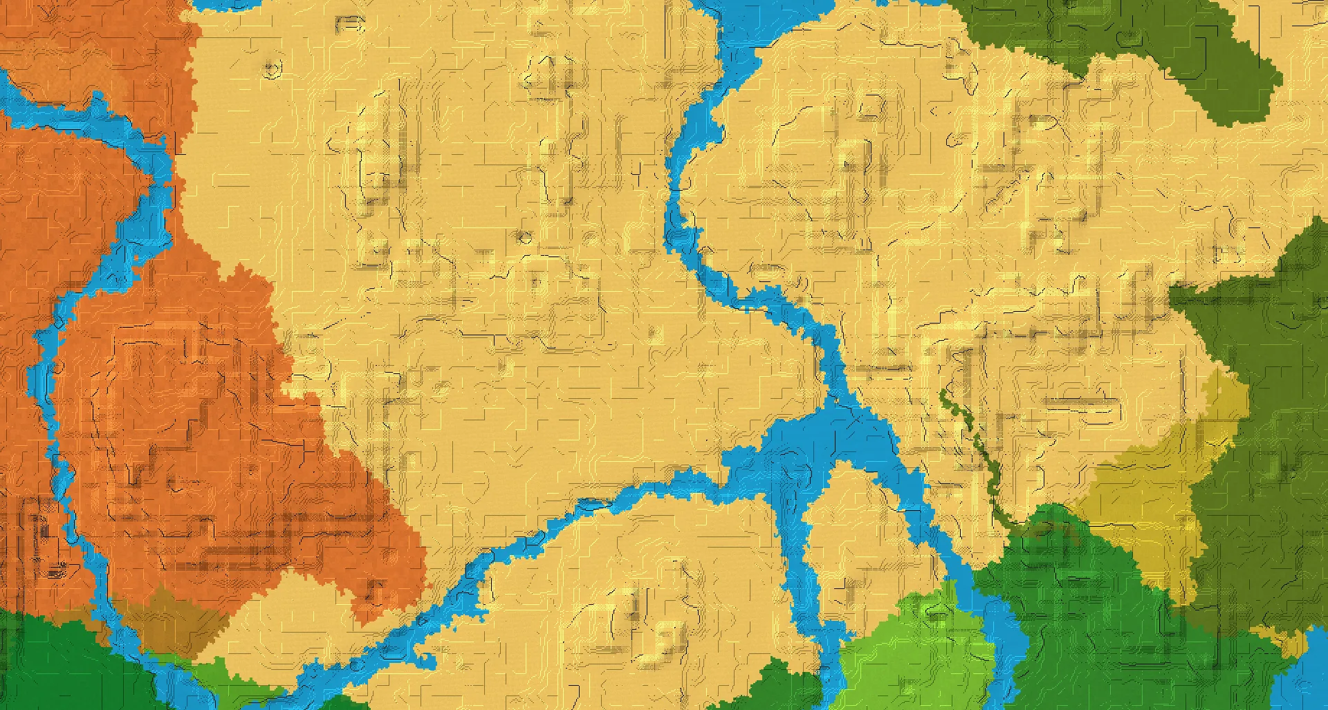 Seed map — Desert Temple East of a Desert Start with Ruined Portal