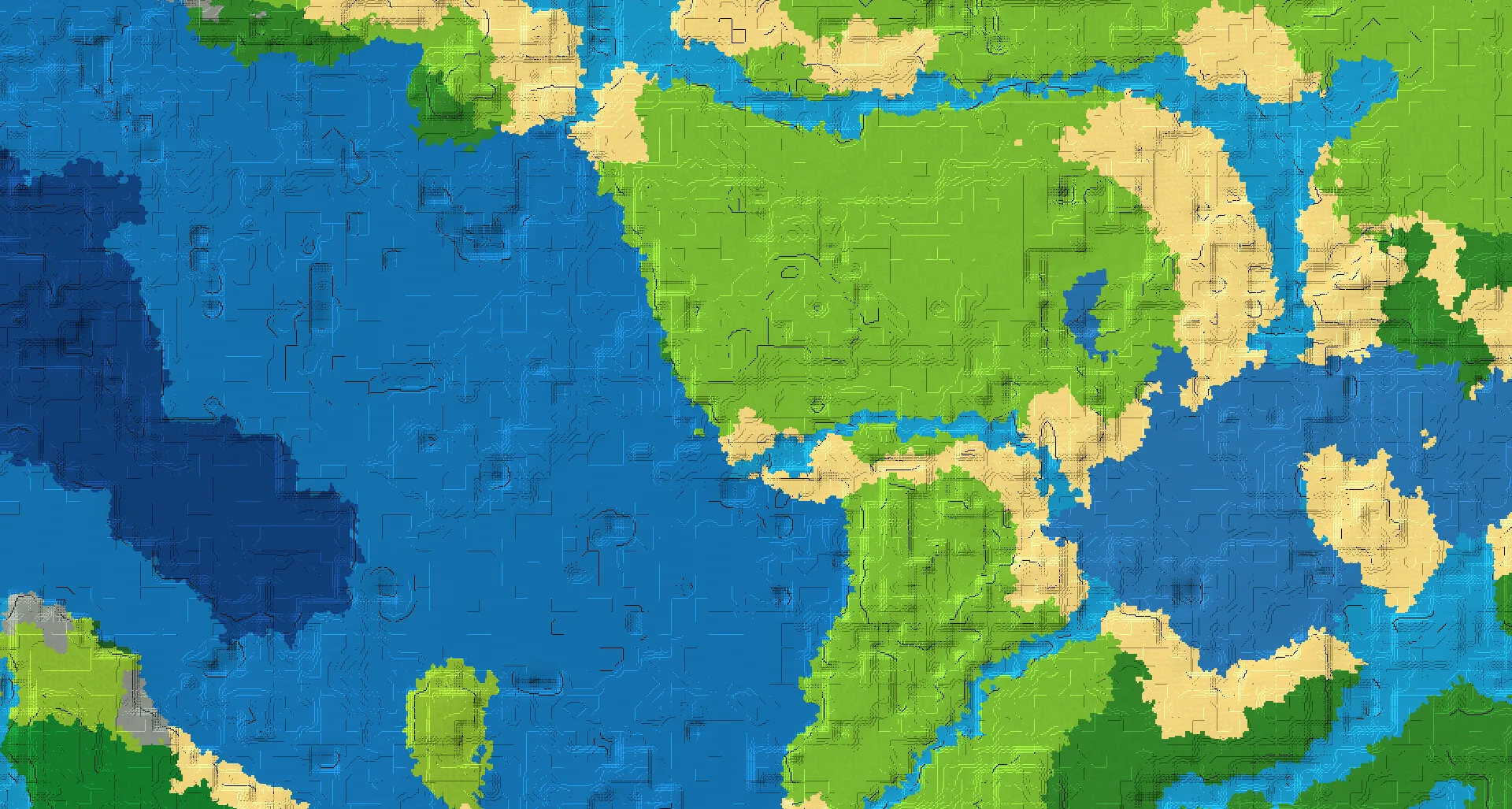 Seed map — 2 Villages near a Plains Start at 160, 112