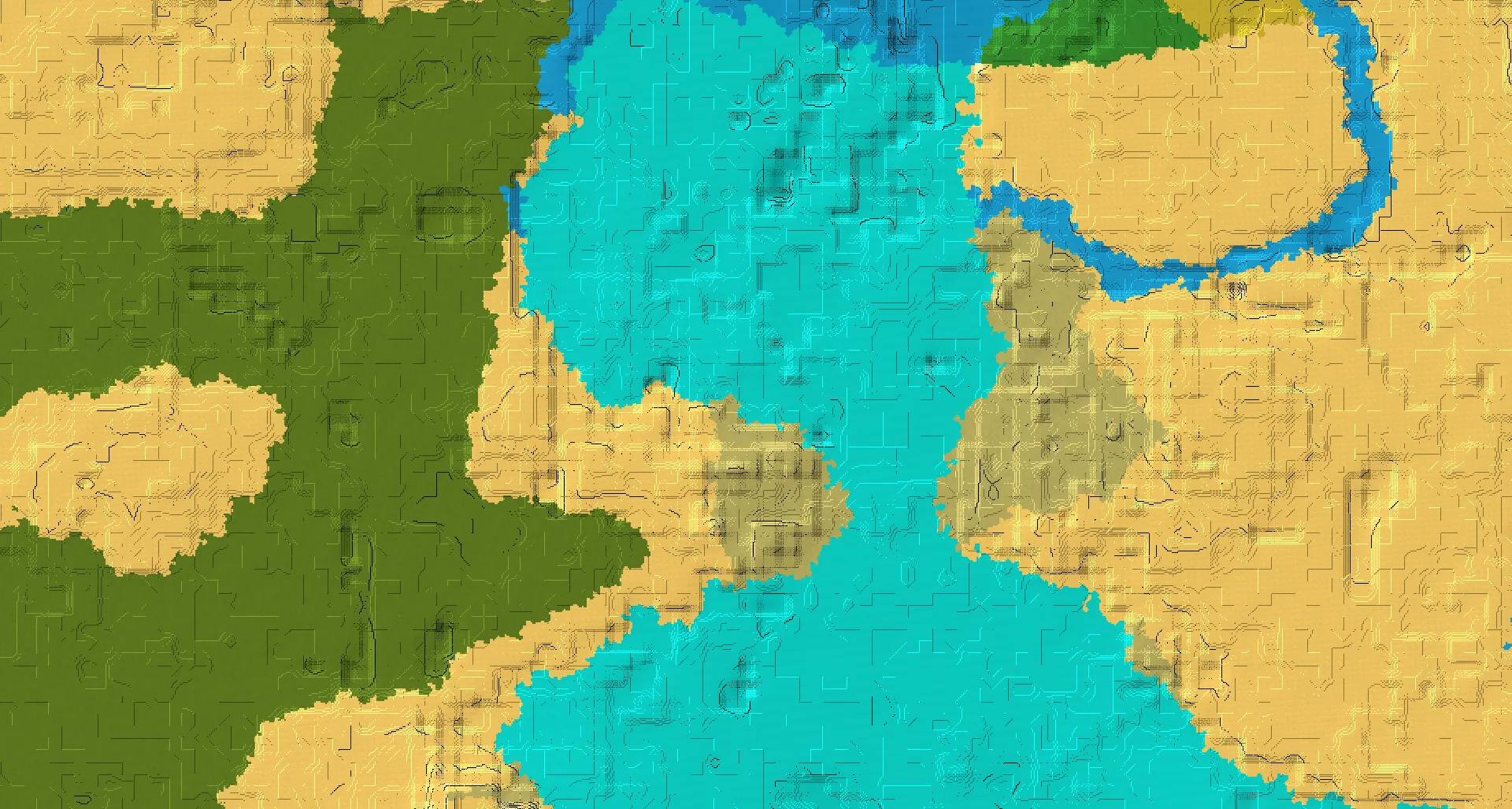 Seed map — Warm Ocean Northeast of a Desert Start with Trial Chambers