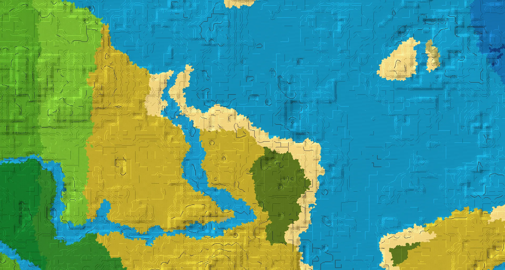Seed map — Buried Treasure East of a Savanna Start