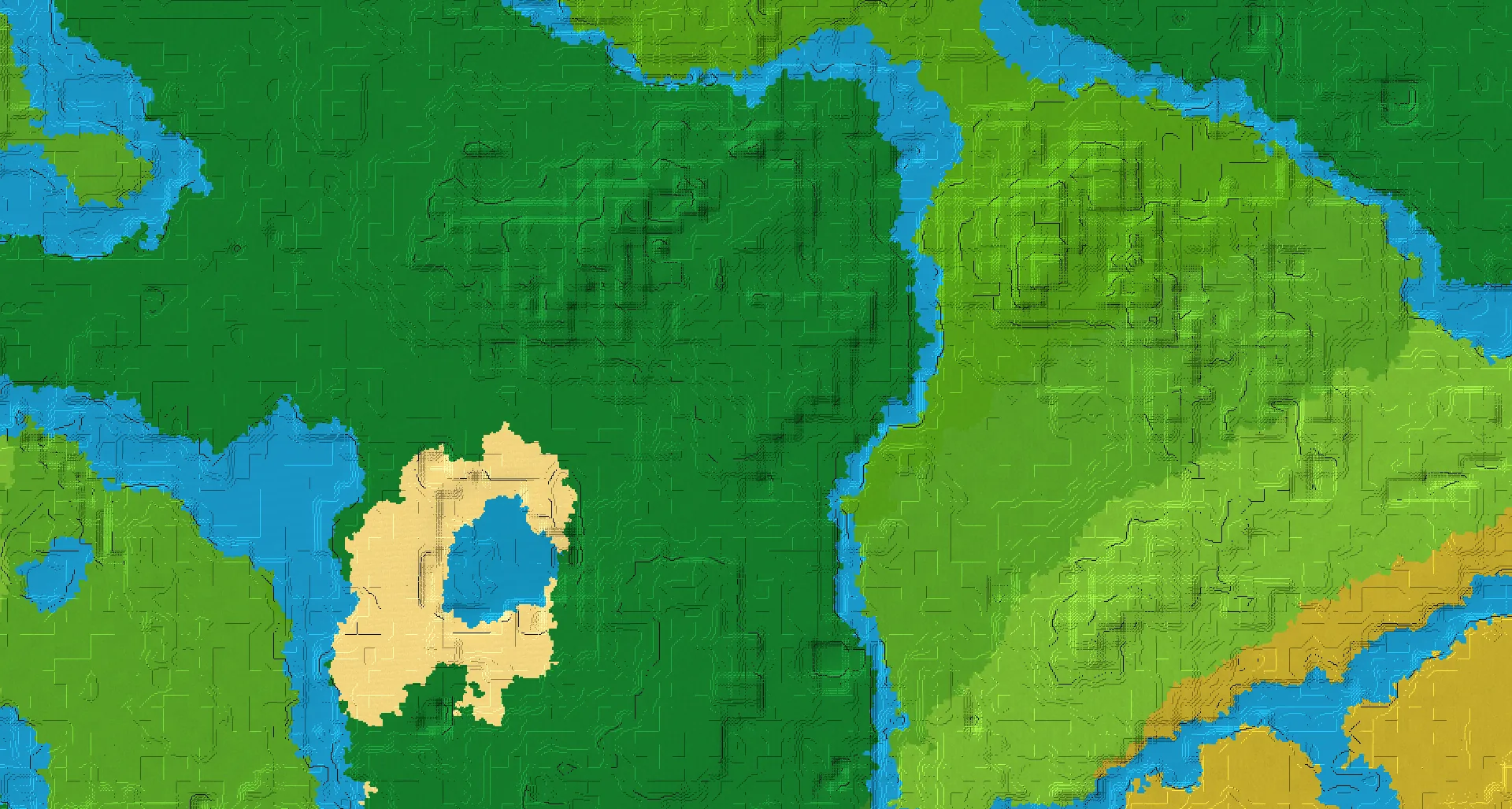 Seed map — Jungle Temple Southwest of the Jungle Start with Trial Chambers