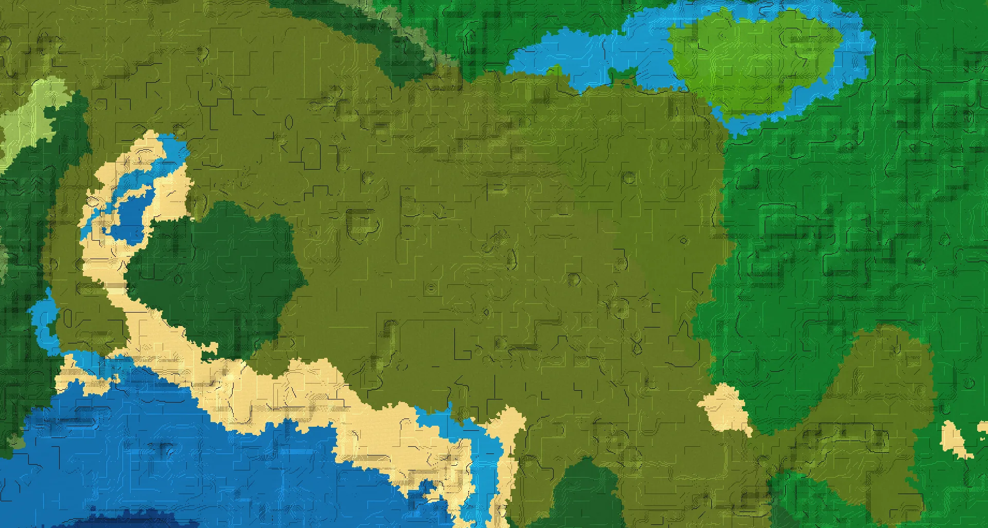 Seed map — Swamp Start with Ruined Portal at -8, 72