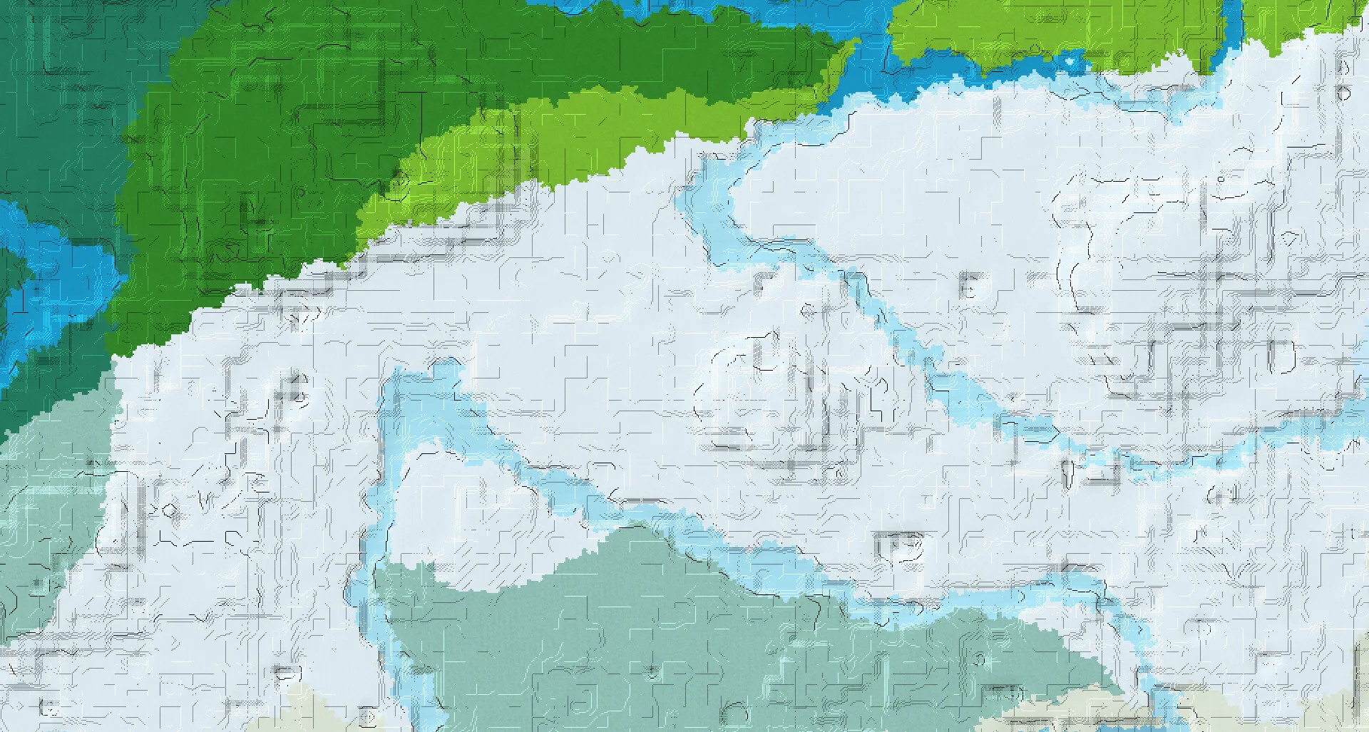 Seed map — Trial Chambers South of a Forest Start with Village