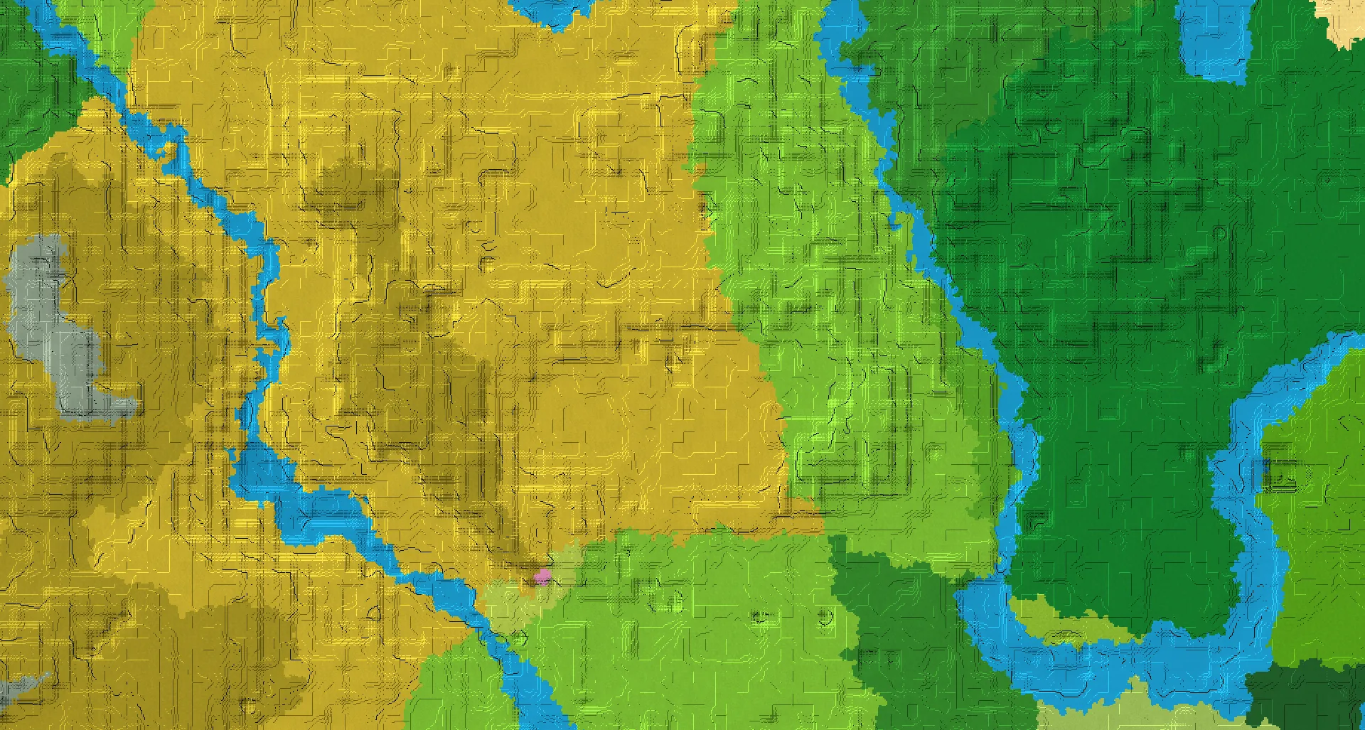 Seed map — Cherry Grove and Village from Plains at 16, -224