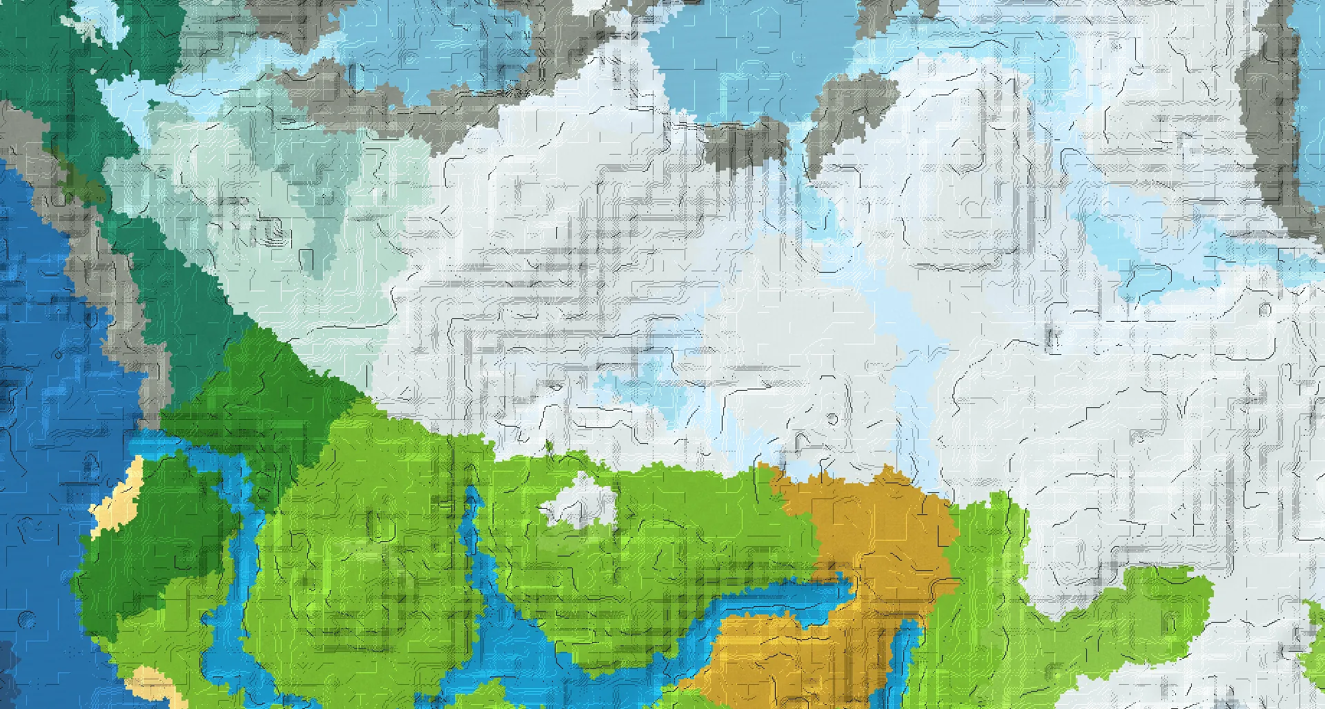 Seed map — Ice Spikes East of a Snowy Slopes Start
