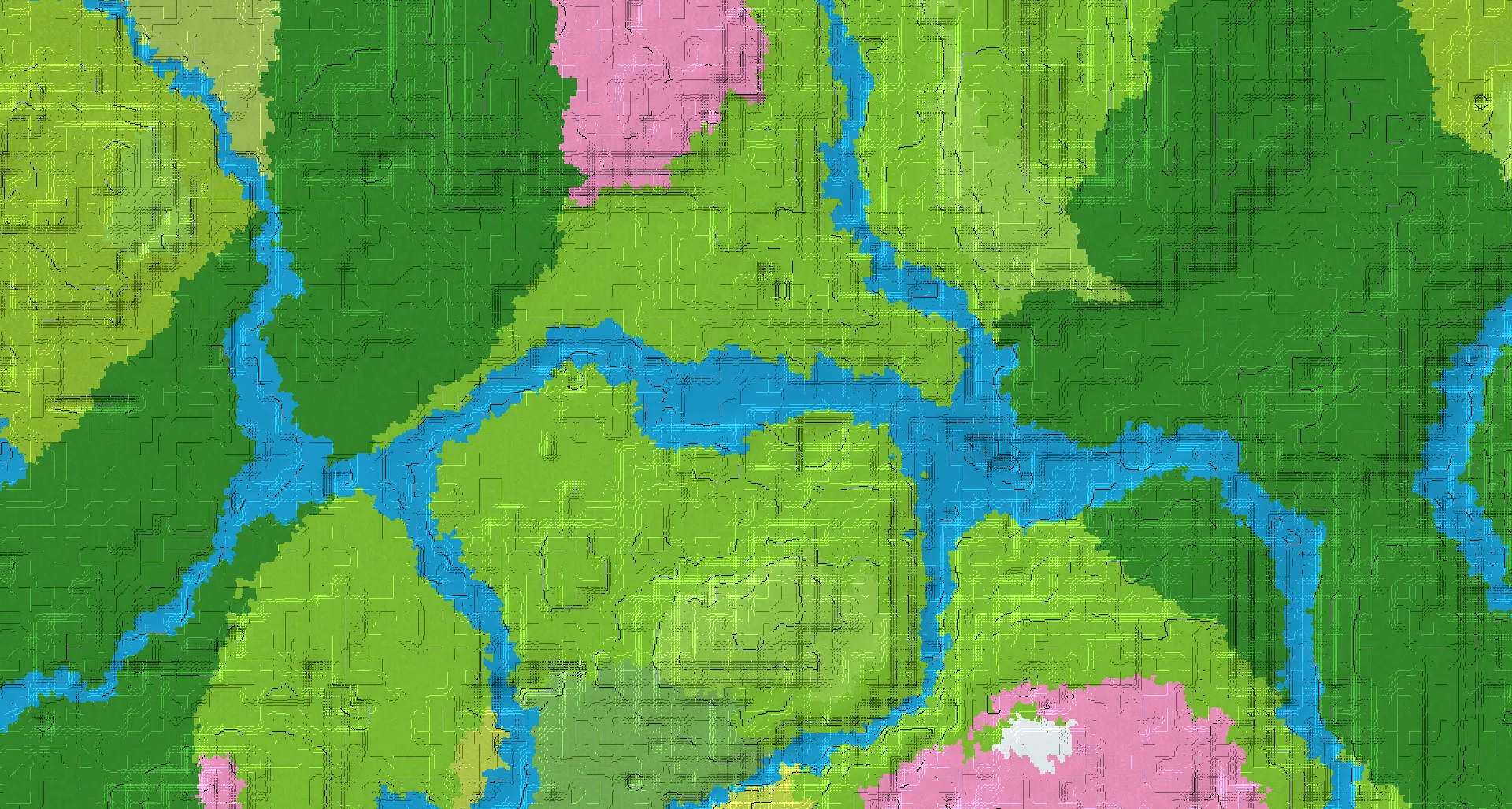 Seed map — River Northwest of a Plains Start with Trial Chambers