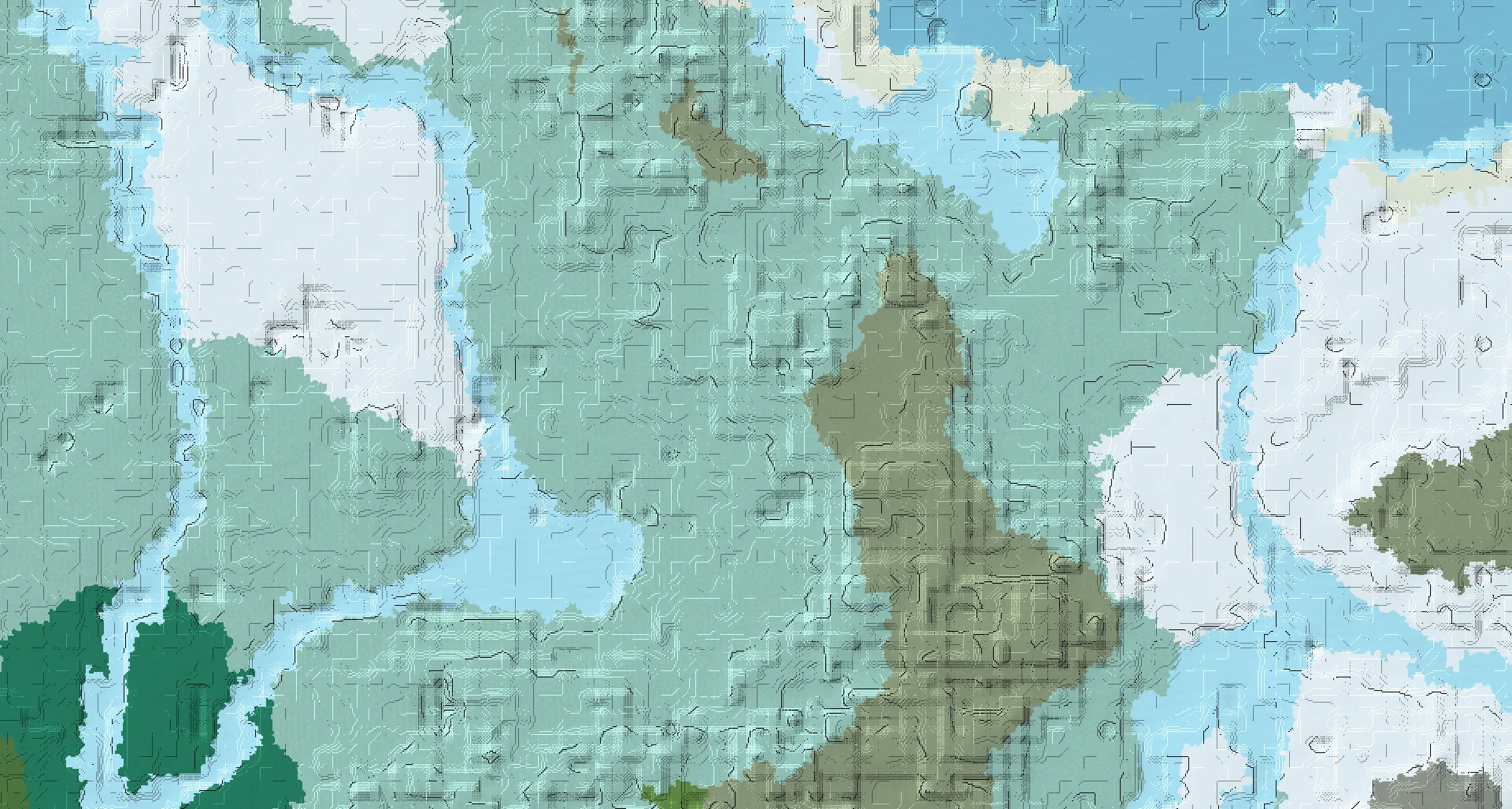 Seed map — Igloo South of a Windswept Hills Start