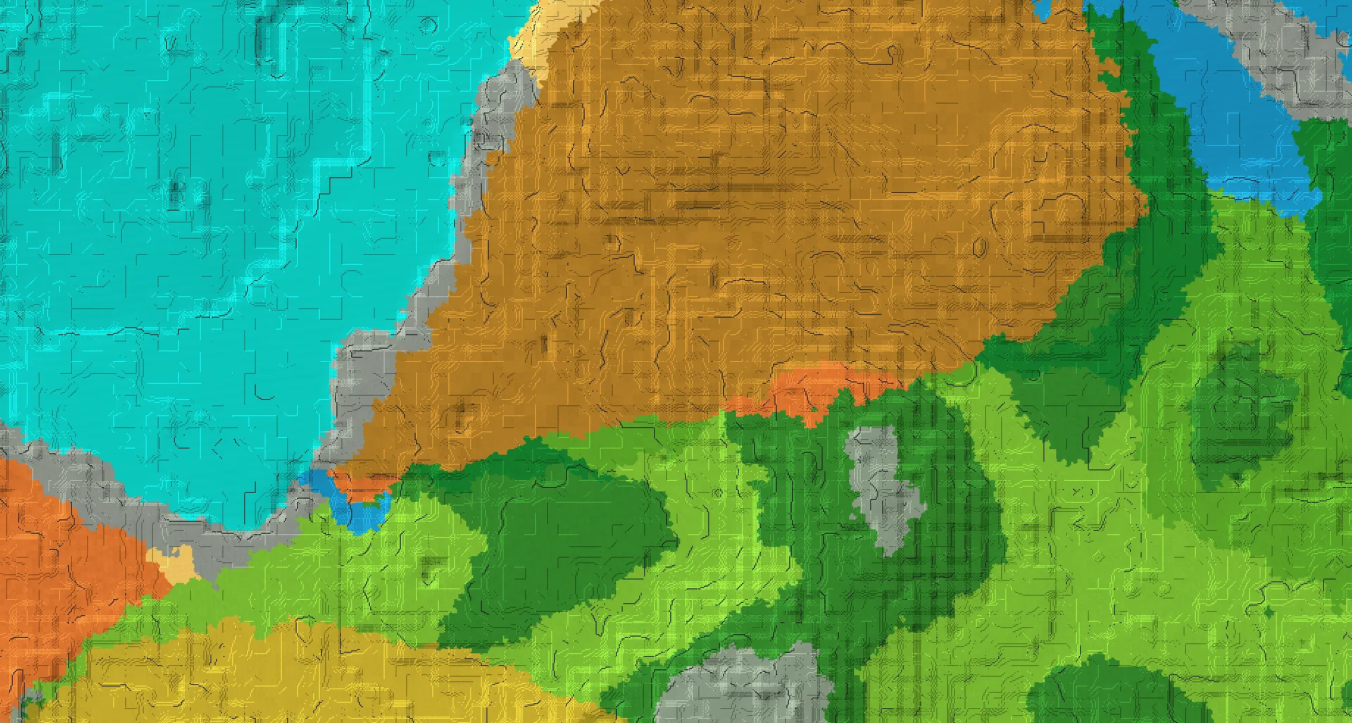Seed map — Ancient City Southeast of a Stony Shore Start