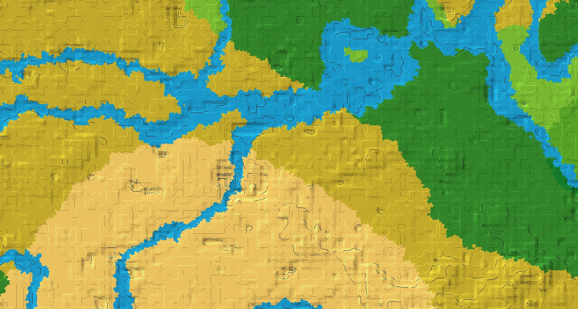 Seed map — Village Southeast of the Savanna Start with Desert Temple