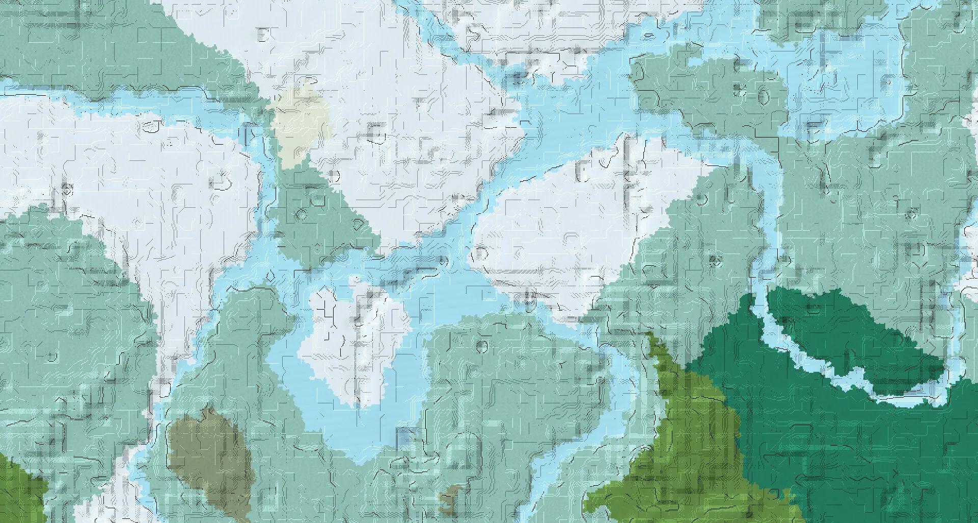 Seed map — Snowy Plains Start with Ruined Portal at 40, 24