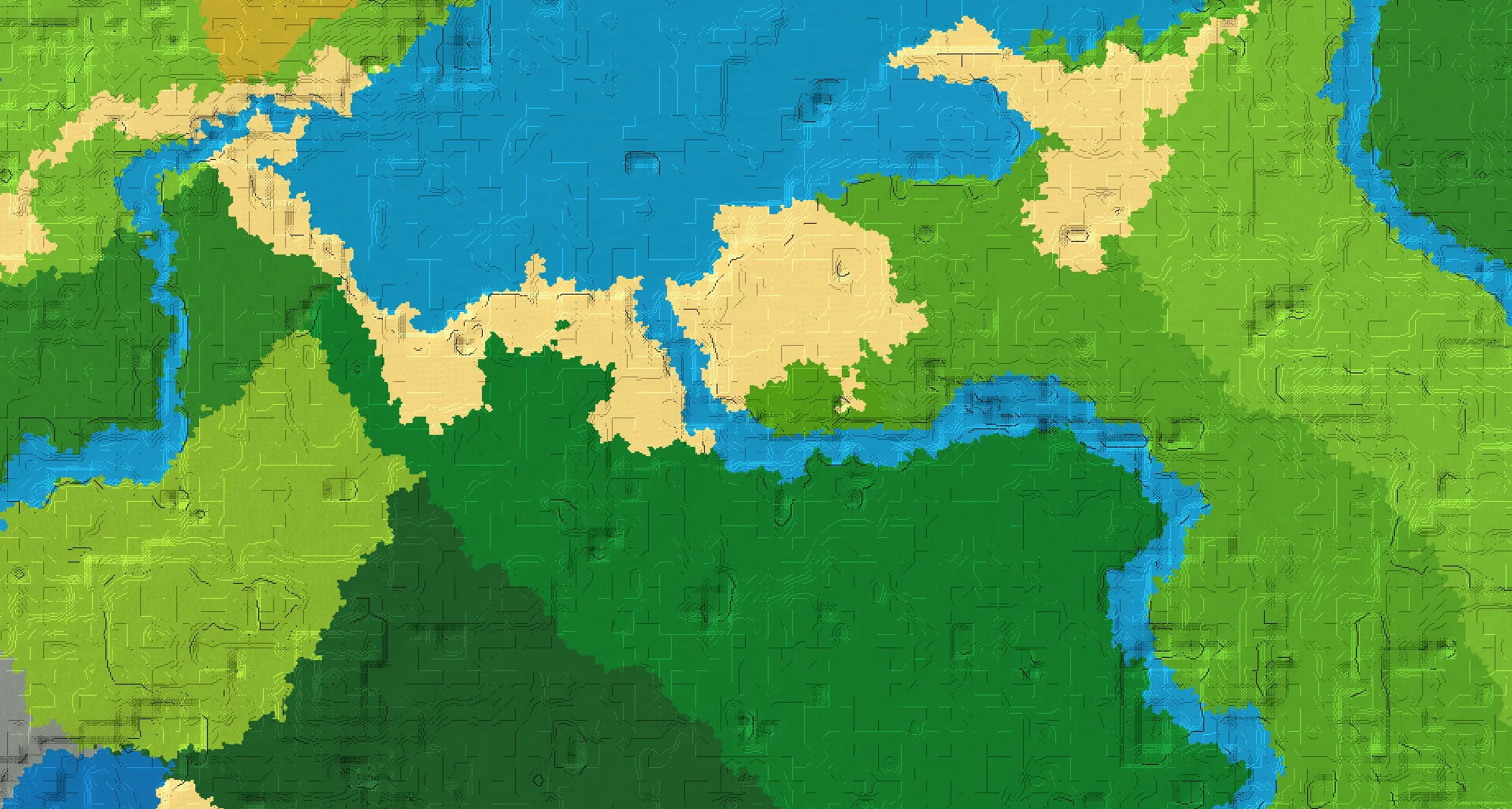 Seed map — Bamboo Jungle North of a Dark Forest Start