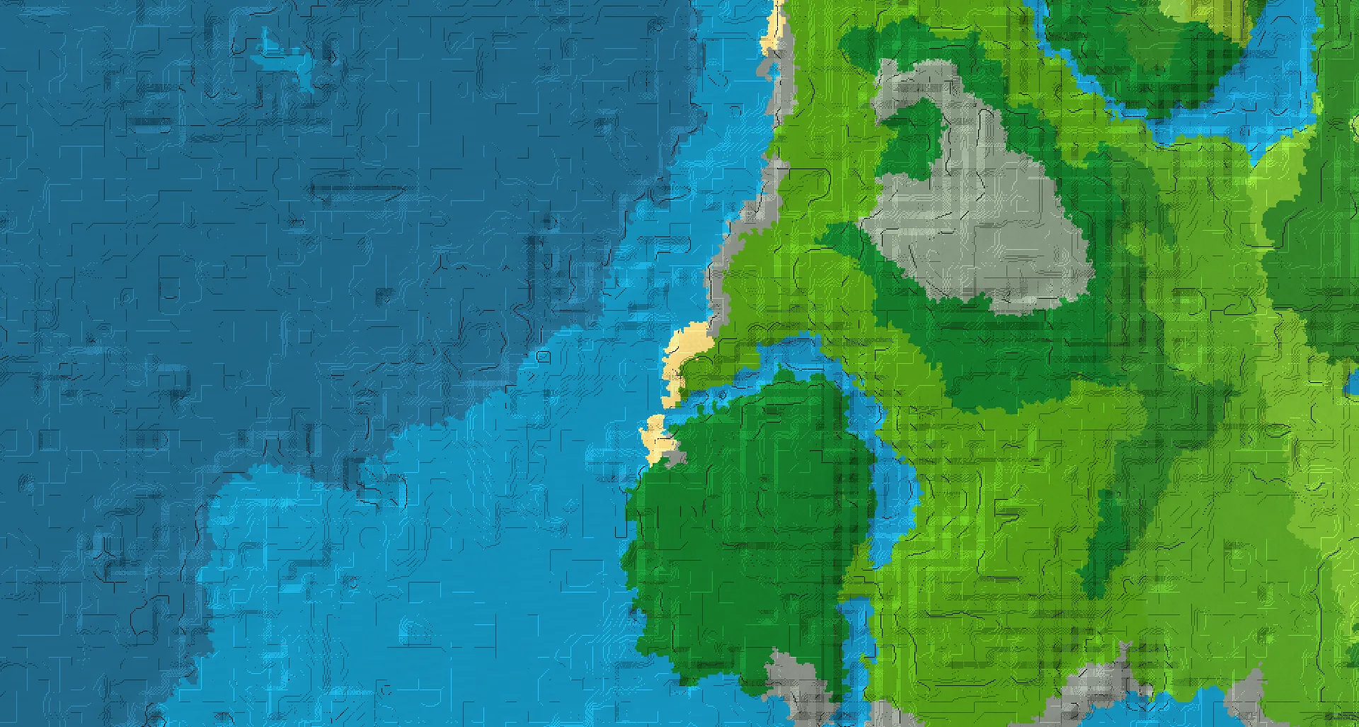 Seed map — Bamboo Jungle North of a Stony Shore Start