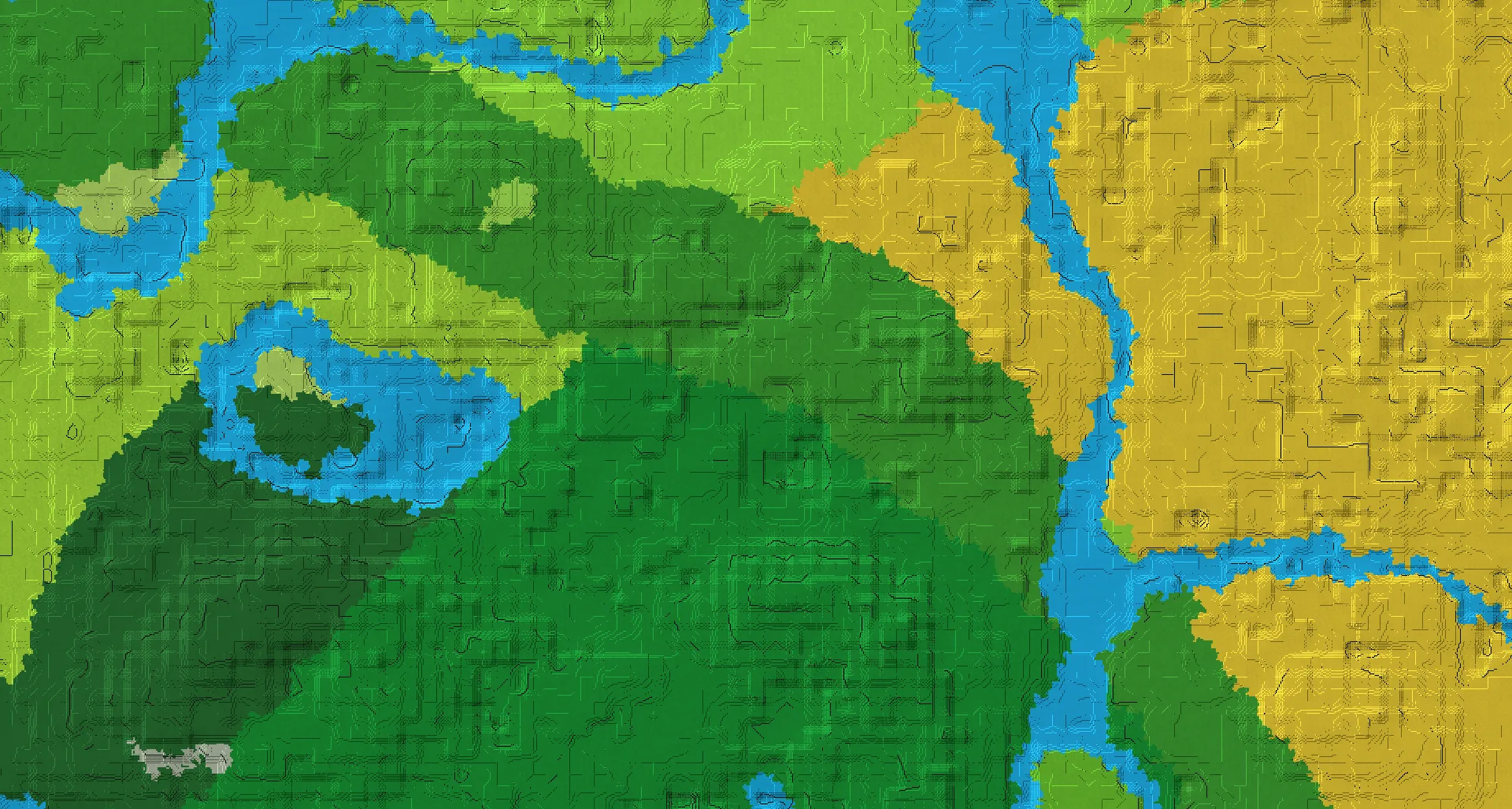 Seed map — Jungle Southwest of a Forest Start
