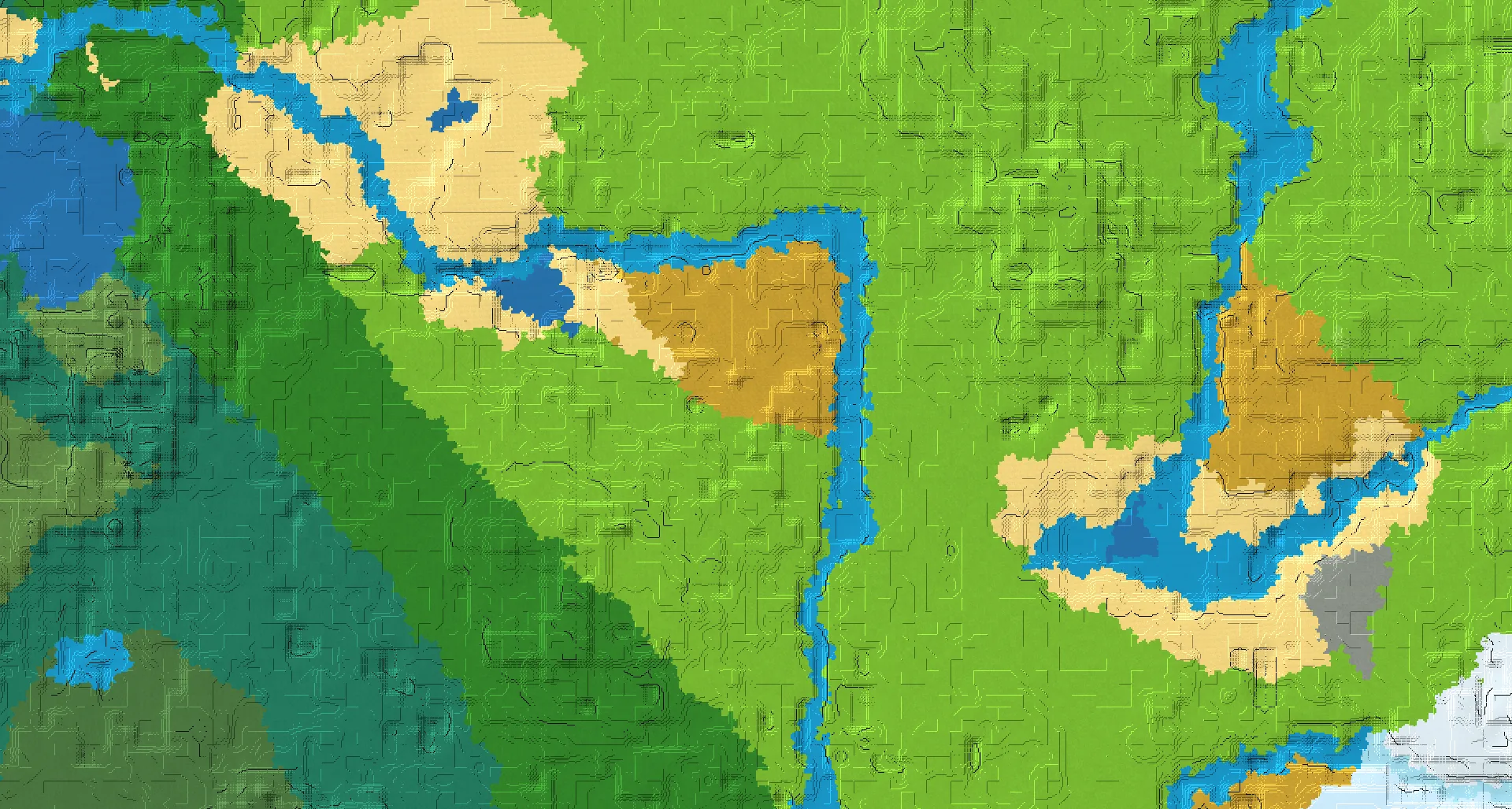 Seed map — Dappled Forest Northeast of a Forest Start