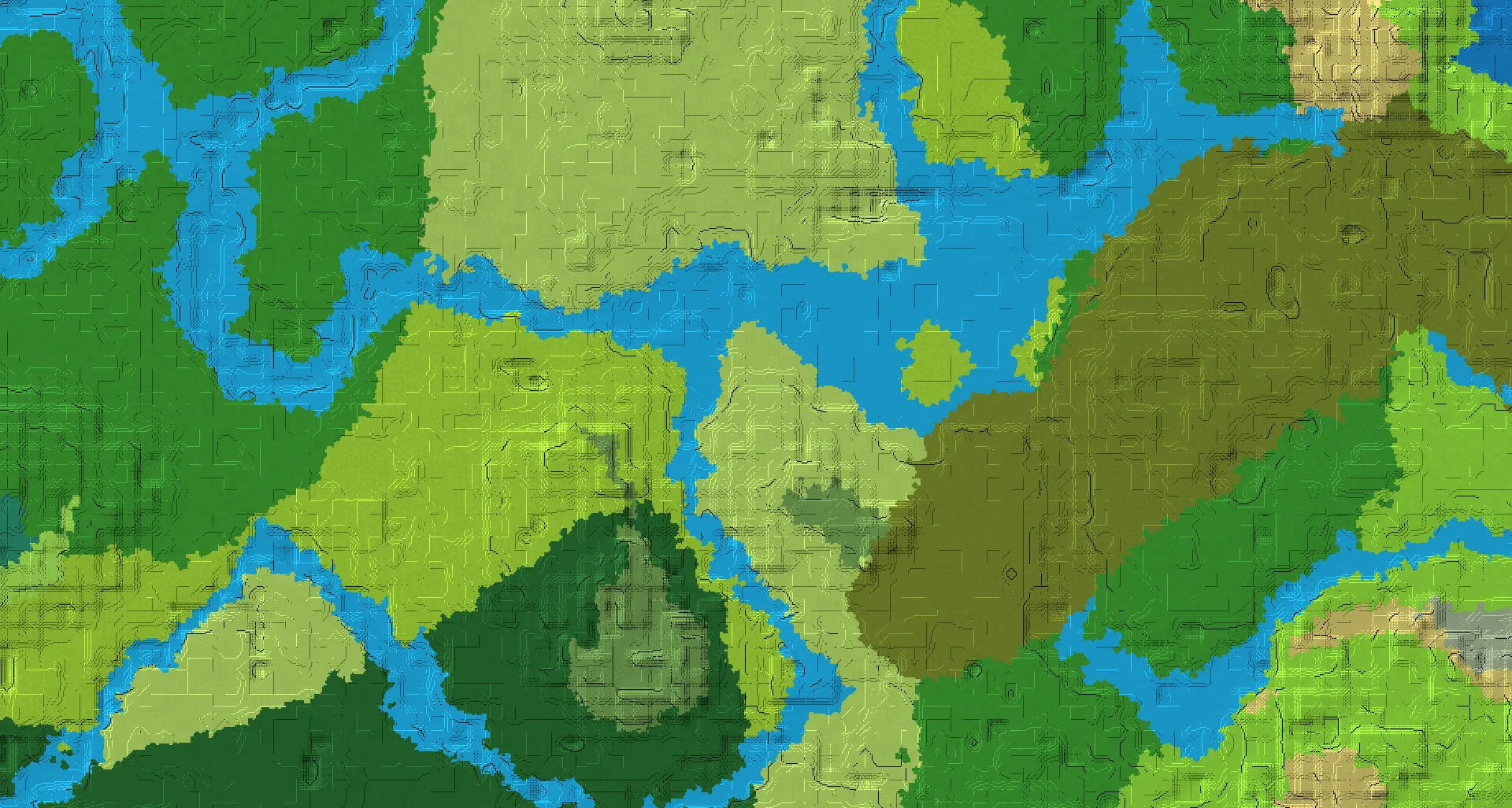 Seed map — Old Growth Birch Forest Start with Trial Chambers with Village