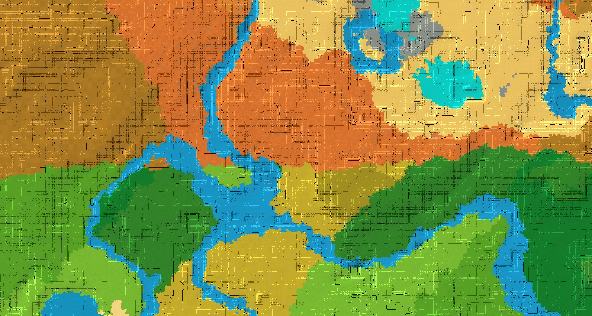 Seed map — Badlands North of a Savanna Start