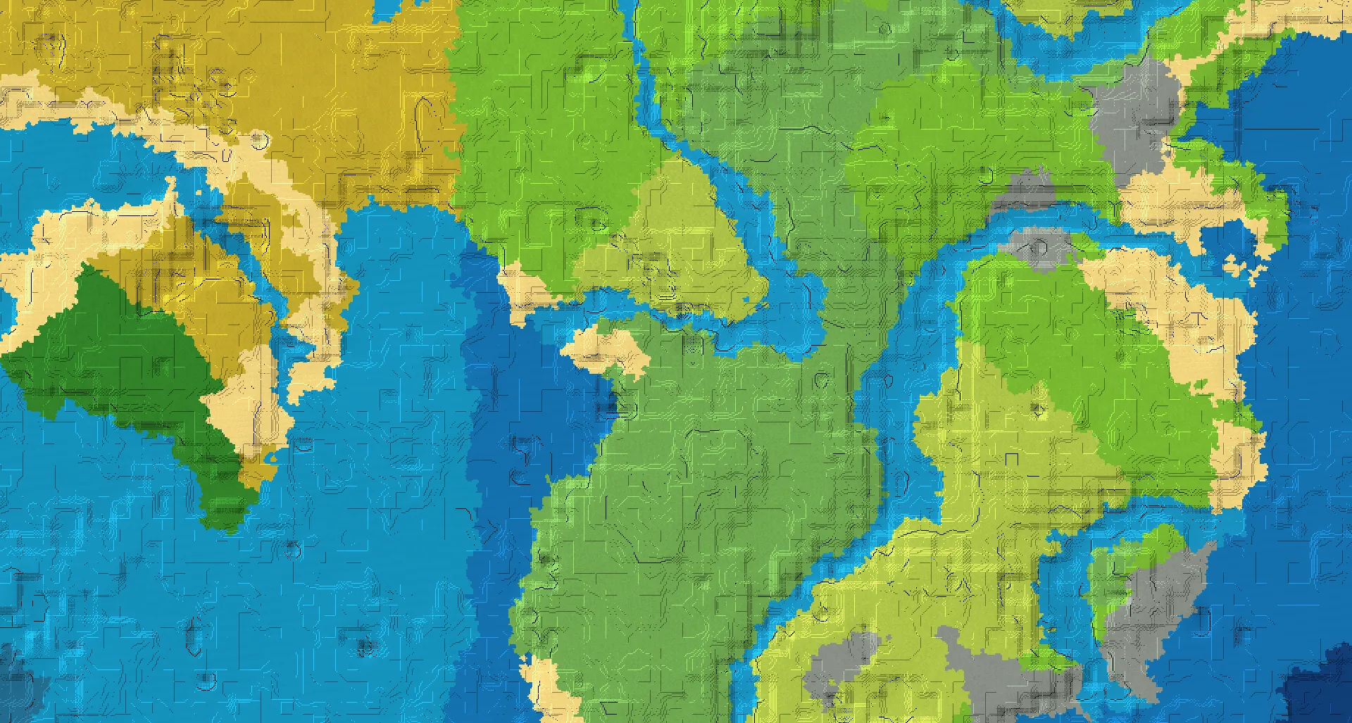 Seed map — Flower Forest Start with Ruined Portal with Village