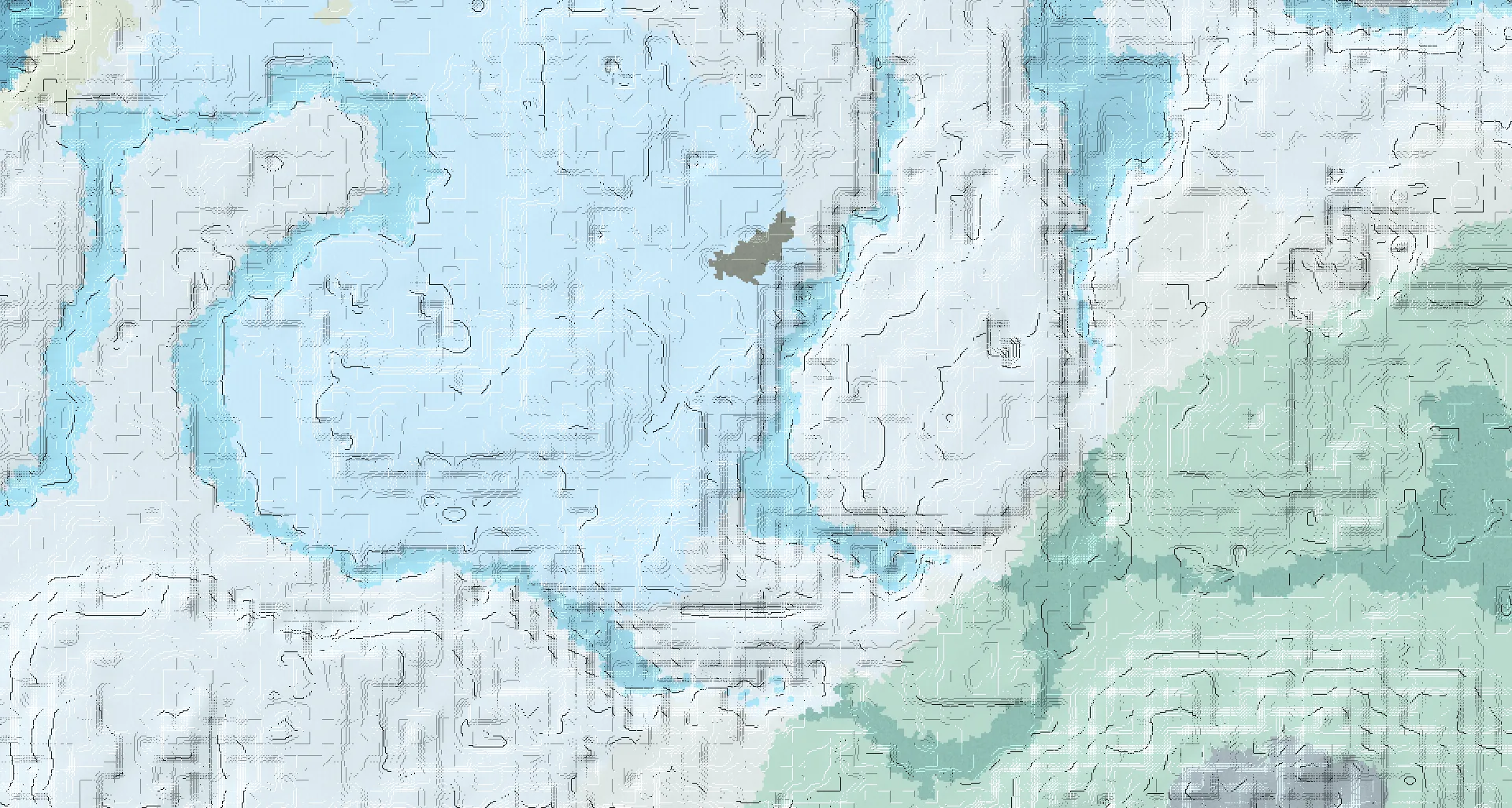 Seed map — Ice Spikes Northwest of a Snowy Slopes Start