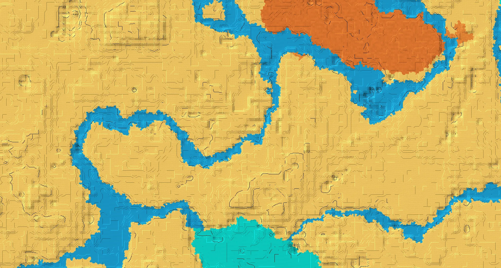 Seed map — River South of a Desert Start