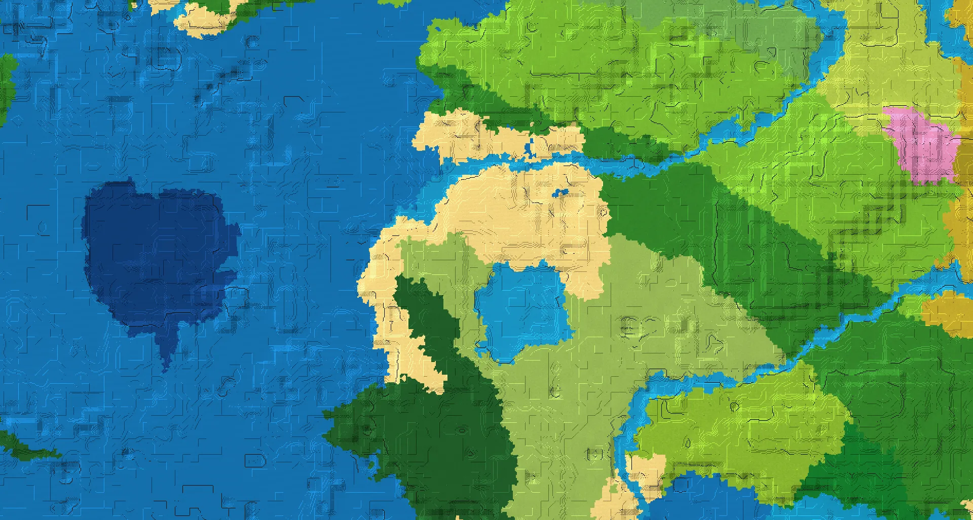 Seed map — Buried Treasure South of a Plains Start