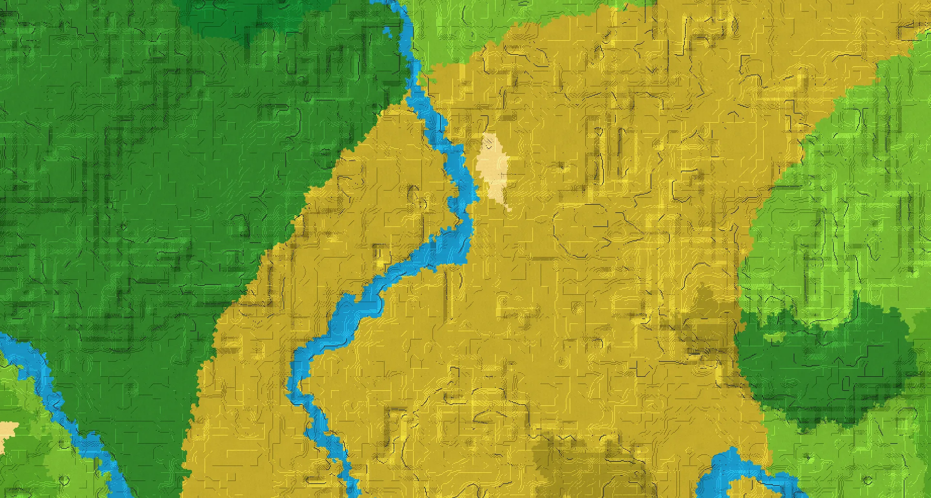 Seed map — 3 Villages near a Savanna Start with Trial Chambers