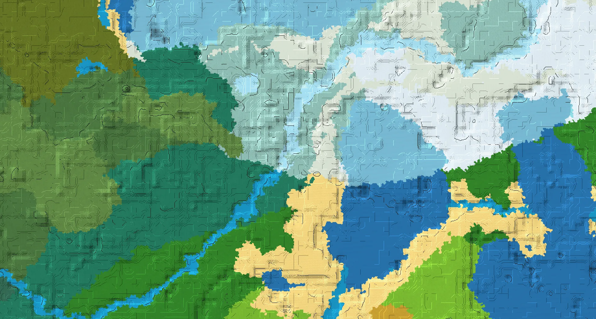 Seed map — Snowy Taiga Start with Trial Chambers at -8, 8