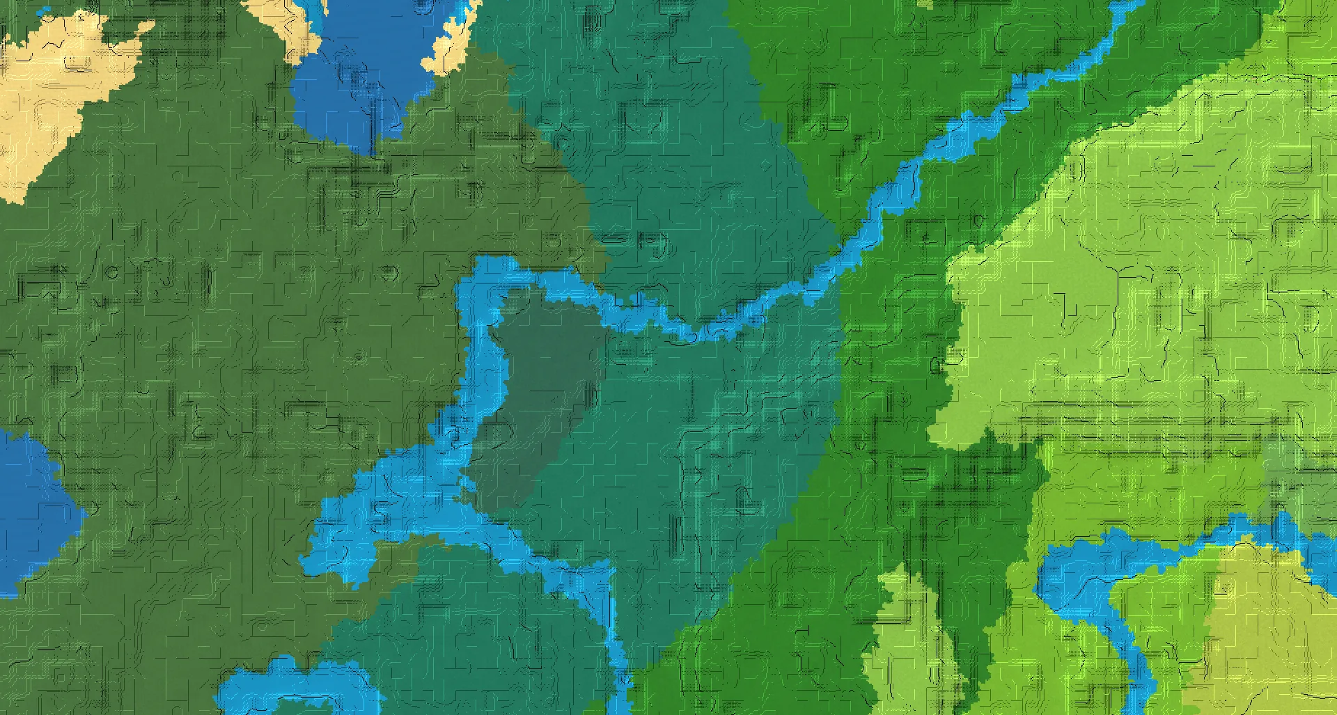 Seed map — Taiga Start with Trial Chambers at -16, 16