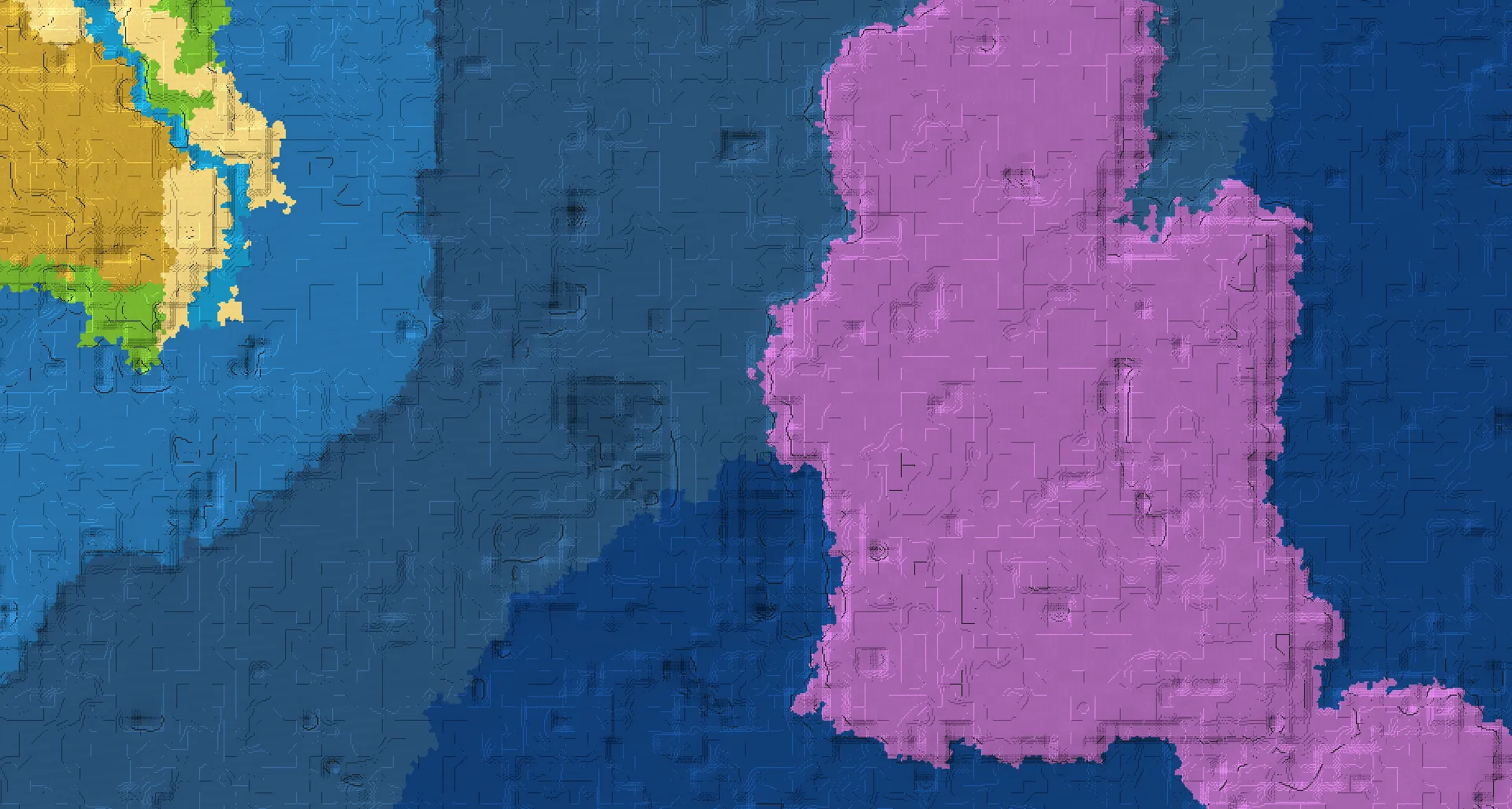 Seed map — Mushroom Fields East of a Dappled Forest Start