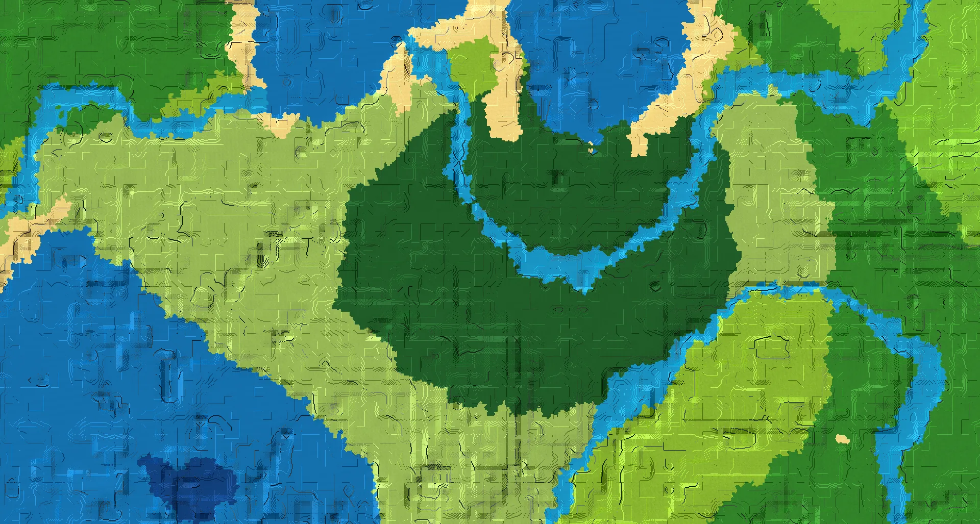 Seed map — Woodland Mansion South of a Plains Start with Trial Chambers