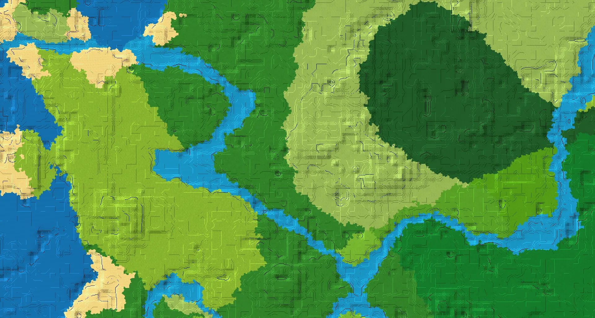 Seed map — Trail Ruins Northwest of a Jungle Start