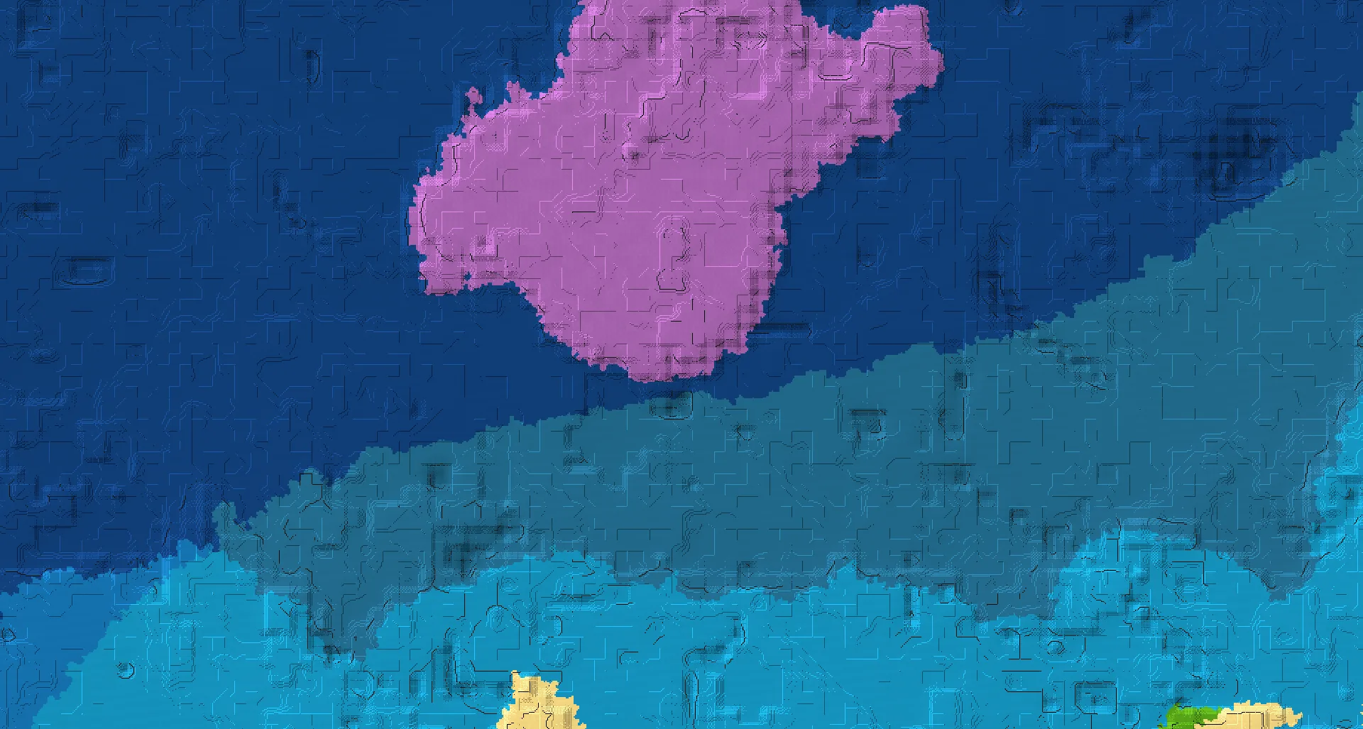 Seed map — Mushroom Fields North of a Sparse Jungle Start