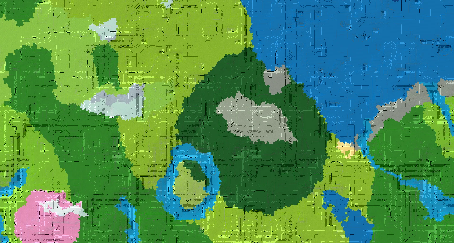 Seed map — Pale Garden East of a Dark Forest Start